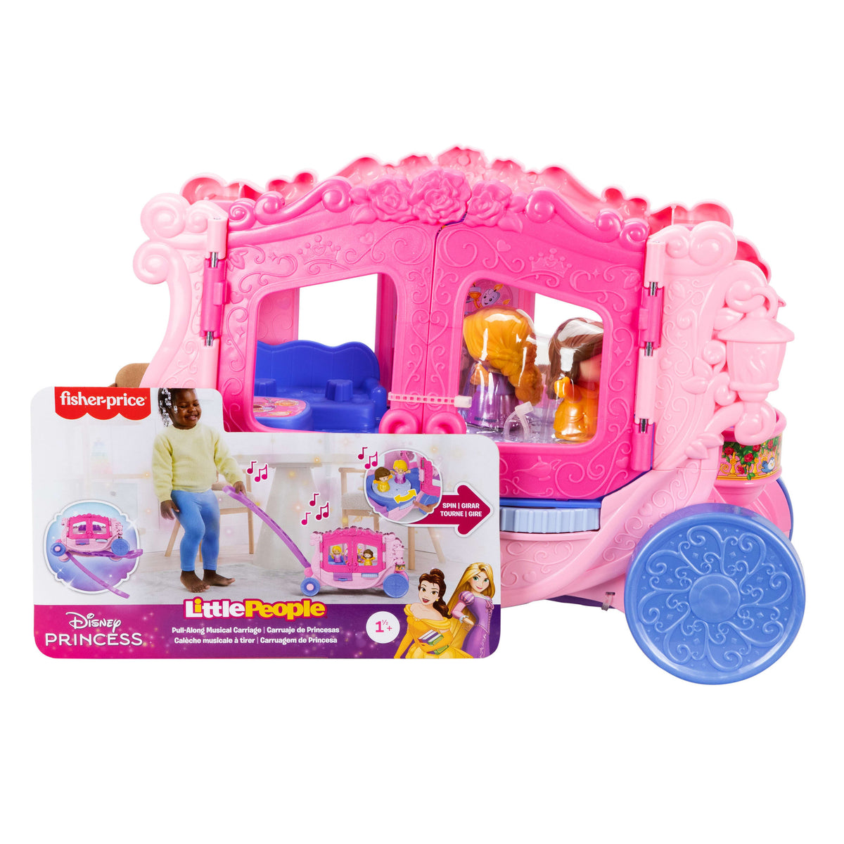 Fisher-Price Little People Disney Princess Pull Along Carriage