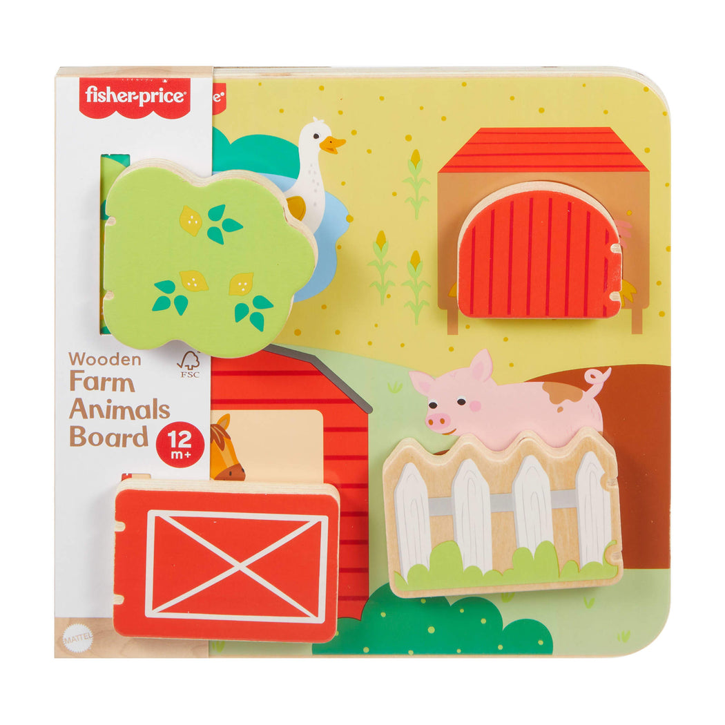 Fisher-Price Wood Farm Animal Board - 1