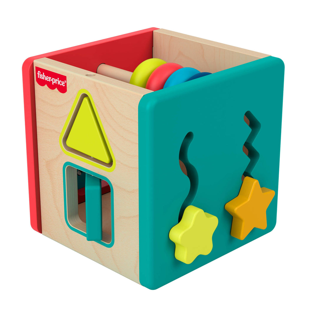 Fisher-Price Wooden Activity Cube - 1