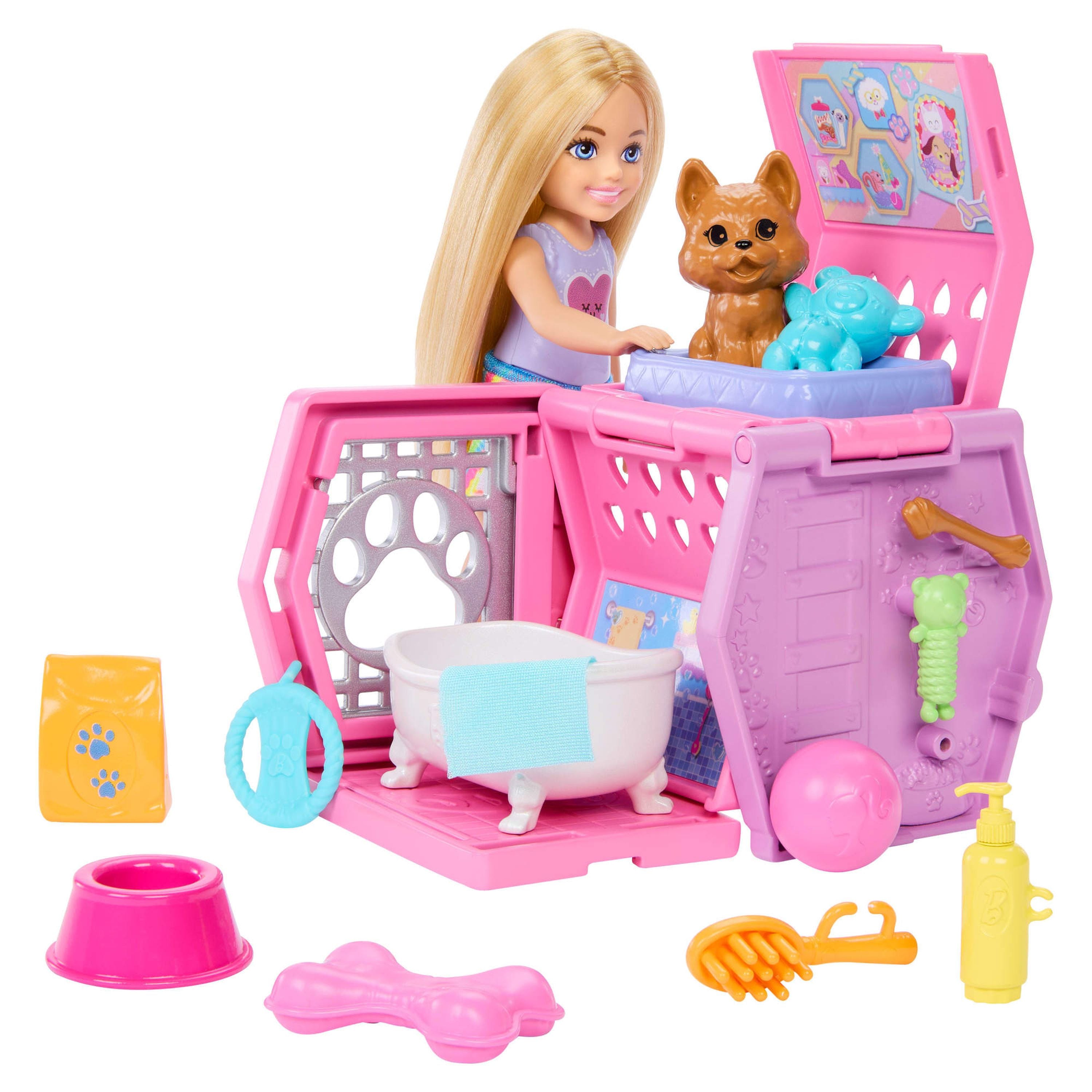 Barbie Chelsea Puppy Carrier Doll & Playset