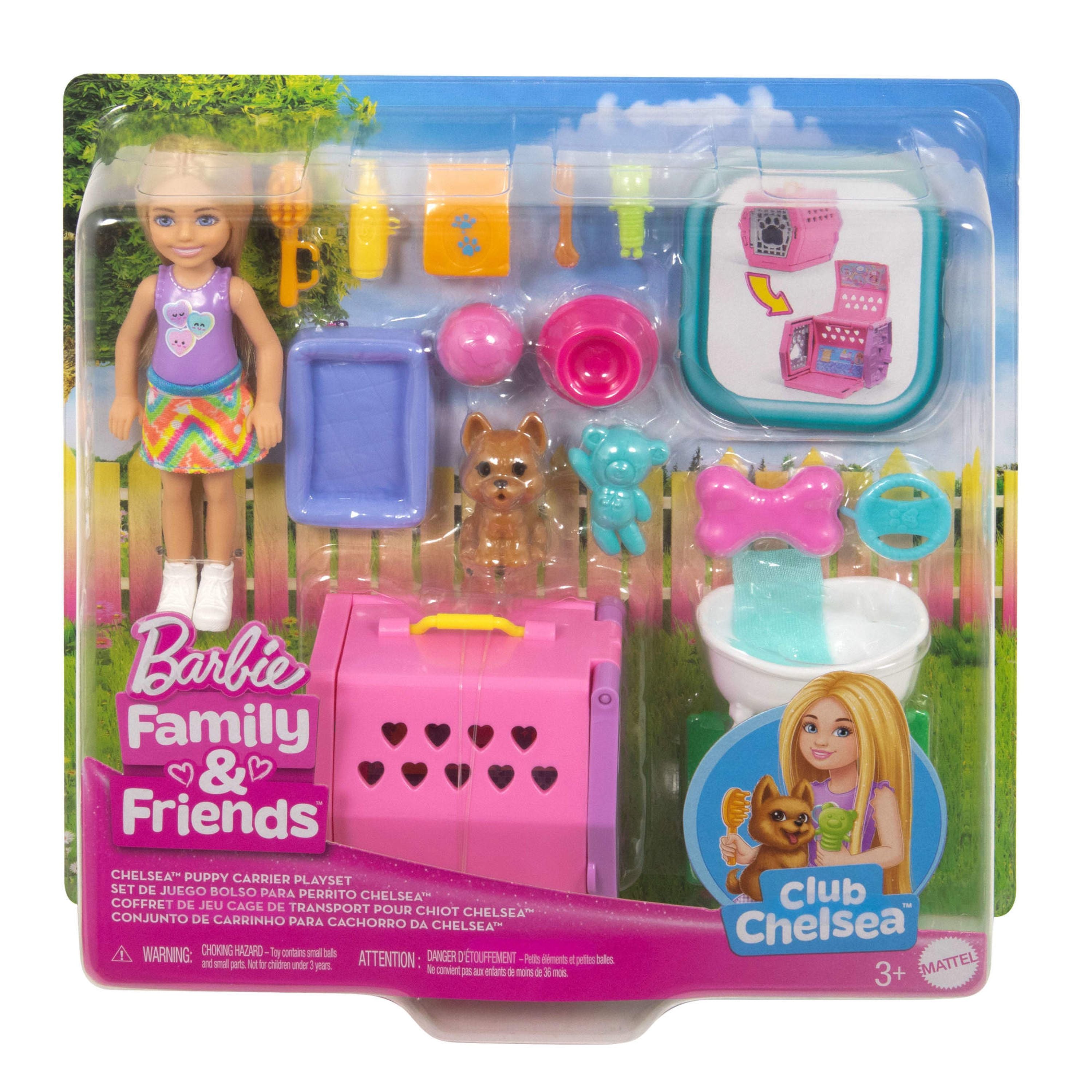 Barbie Chelsea Puppy Carrier Doll & Playset