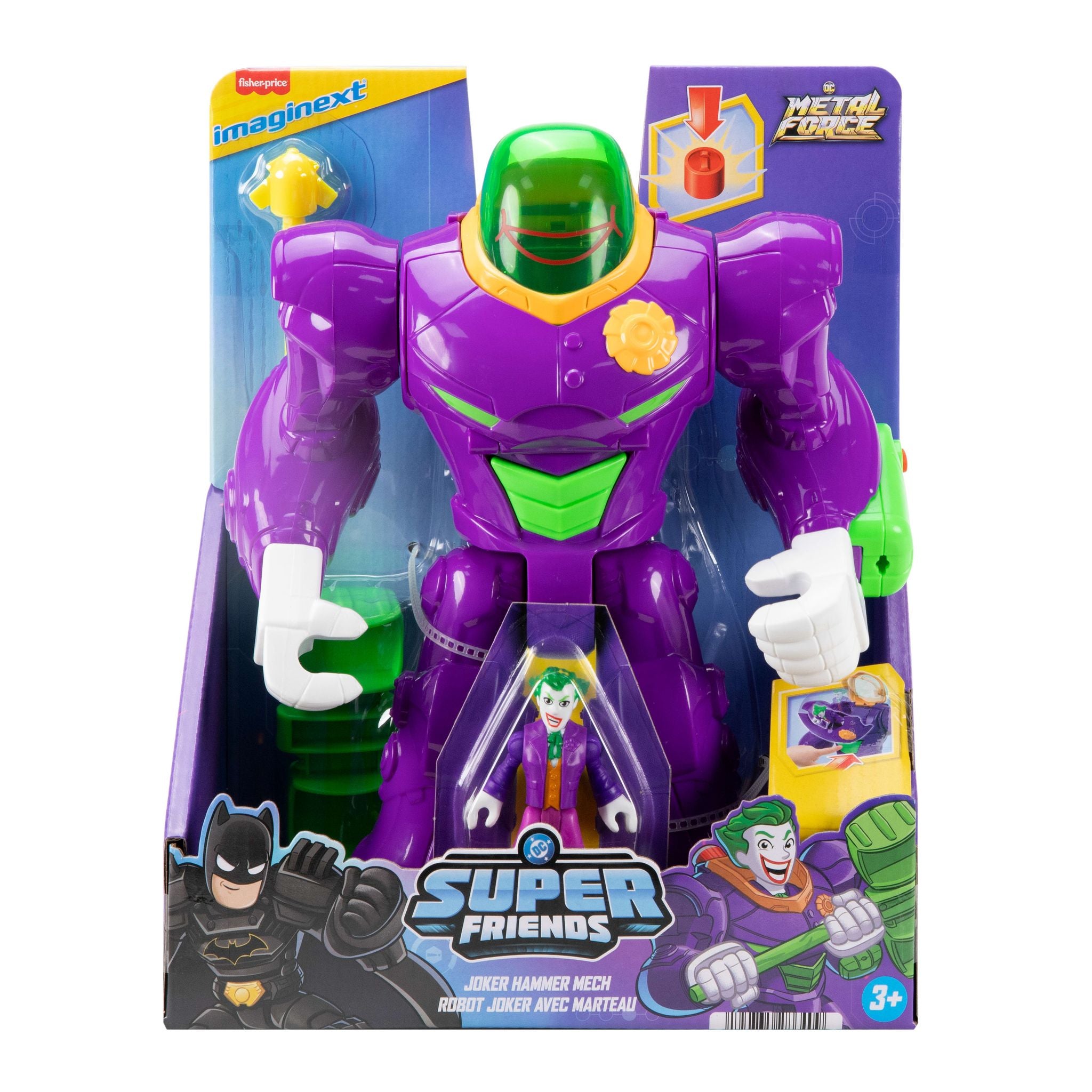 Fisher-Price Imaginext DC Super Friends Hammer Mech & Joker Figure
