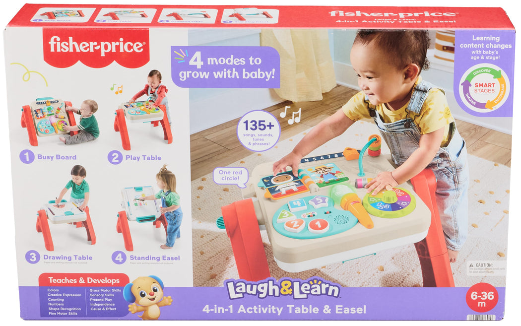Fisher-Price Laugh & Learn 4-in-1 Activity Table & Easel - 1