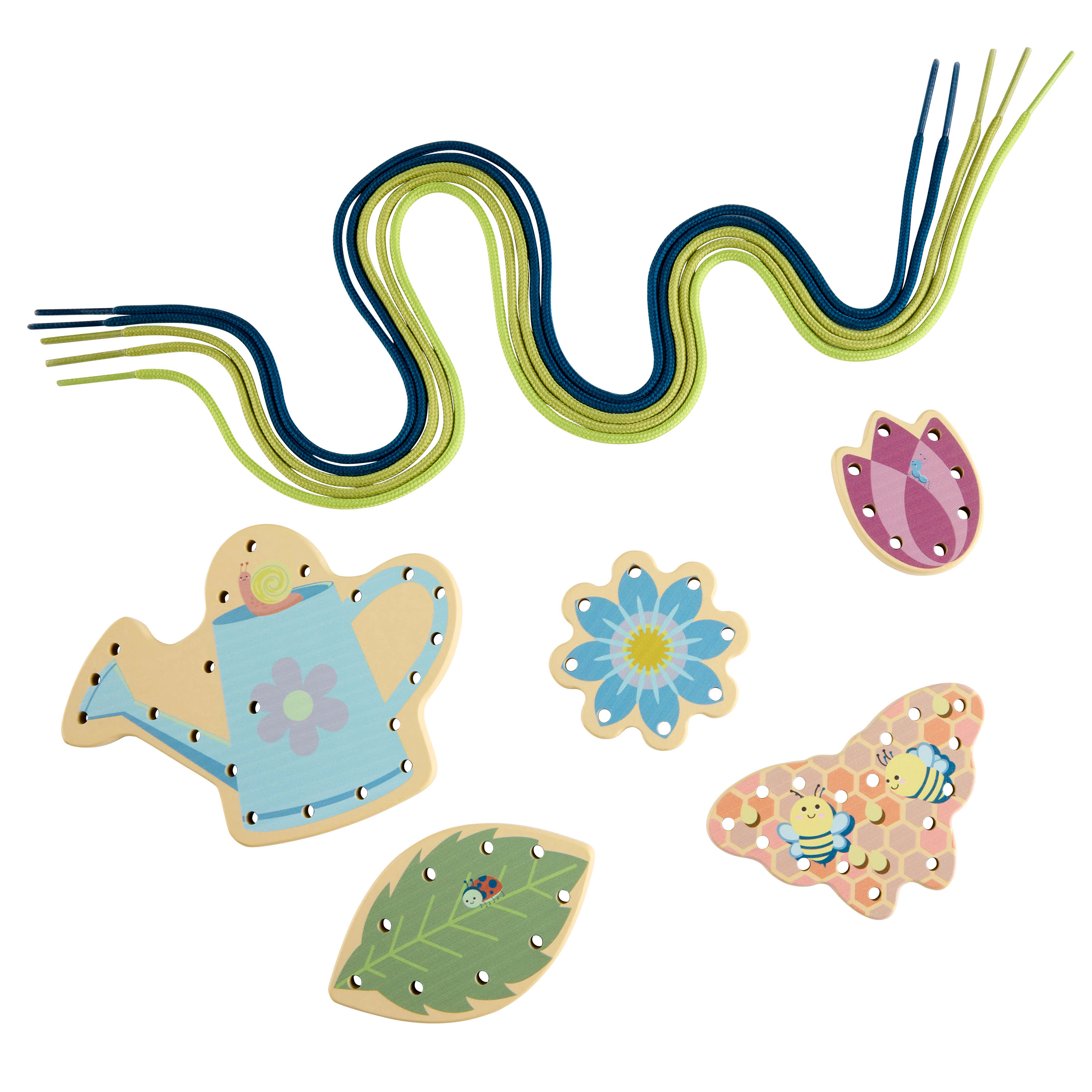 Fisher-Price Tiny Garden Wooden Lacing Set