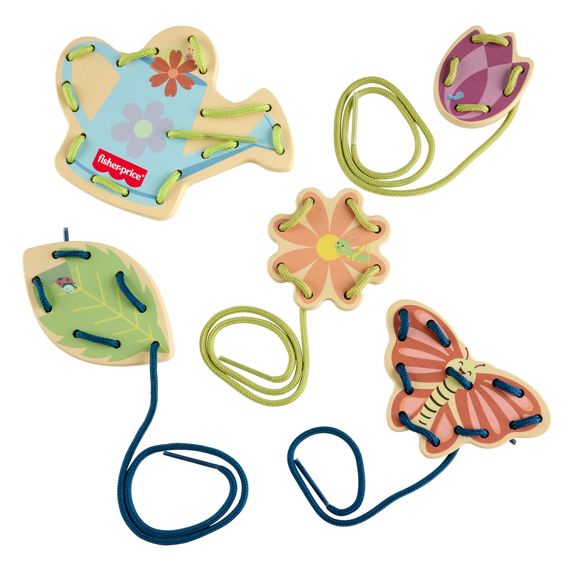 Fisher-Price Tiny Garden Wooden Lacing Set