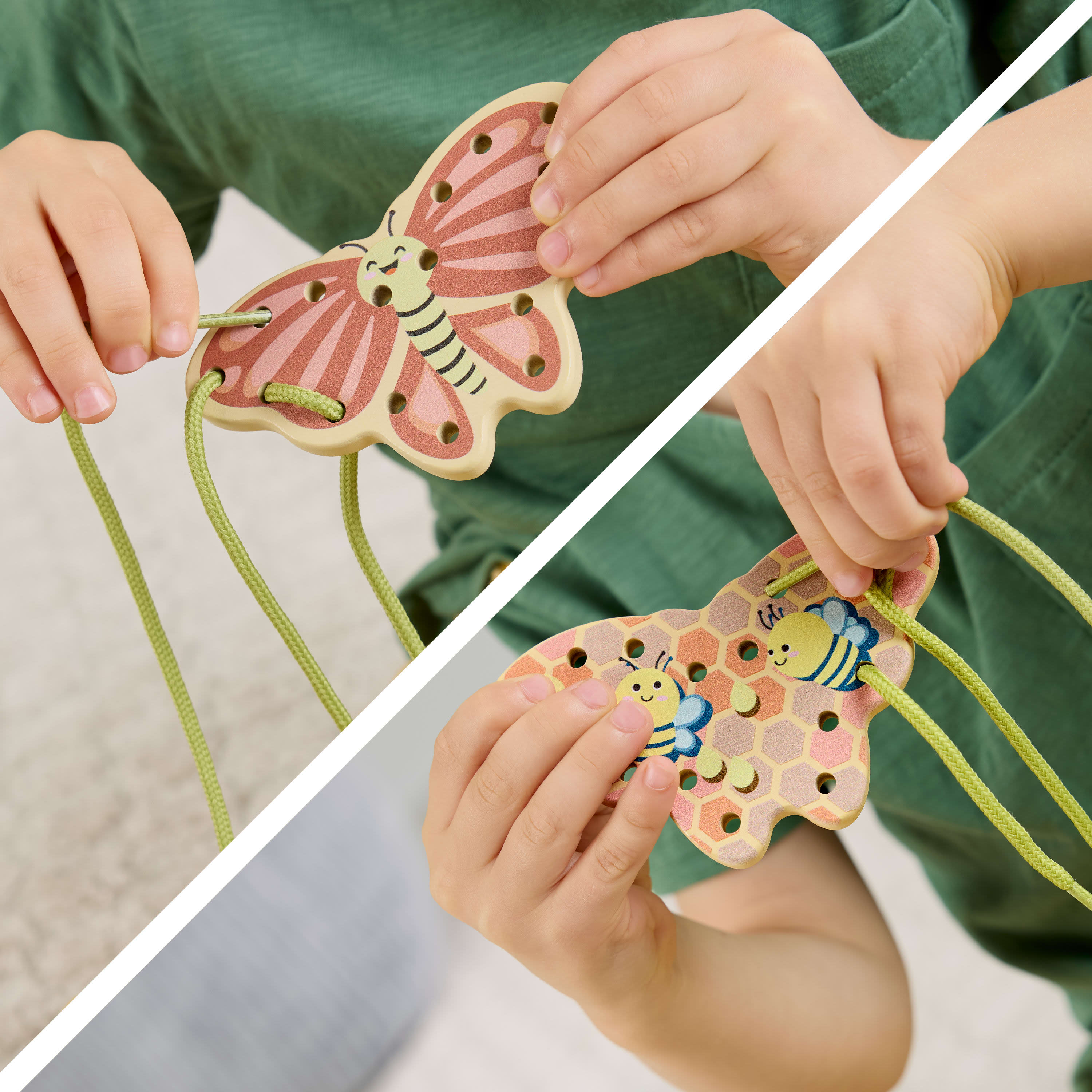 Fisher-Price Tiny Garden Wooden Lacing Set