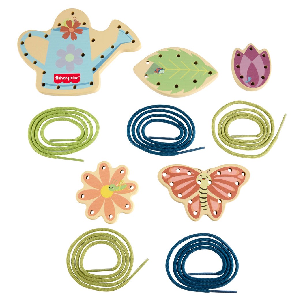 Fisher-Price Tiny Garden Wooden Lacing Set - 2