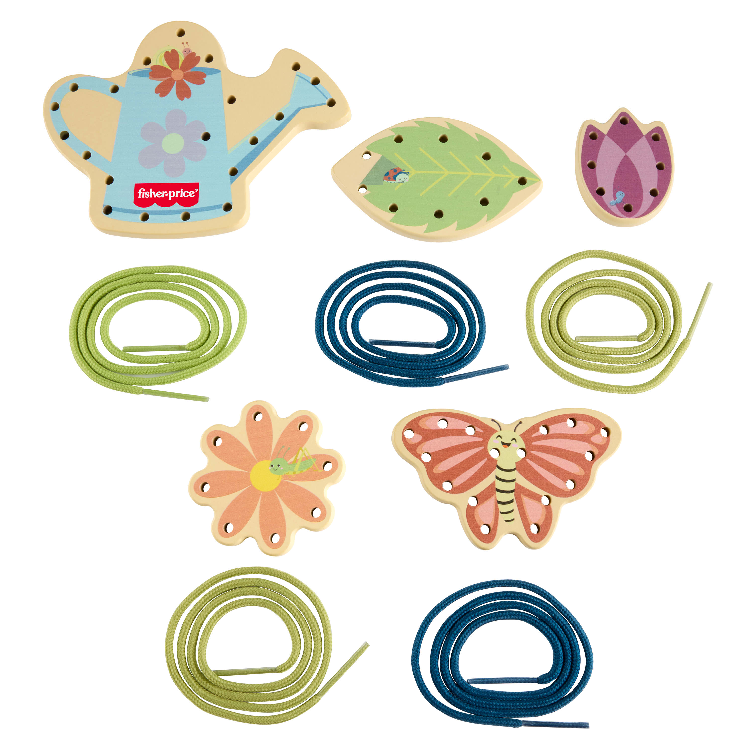 Fisher-Price Tiny Garden Wooden Lacing Set