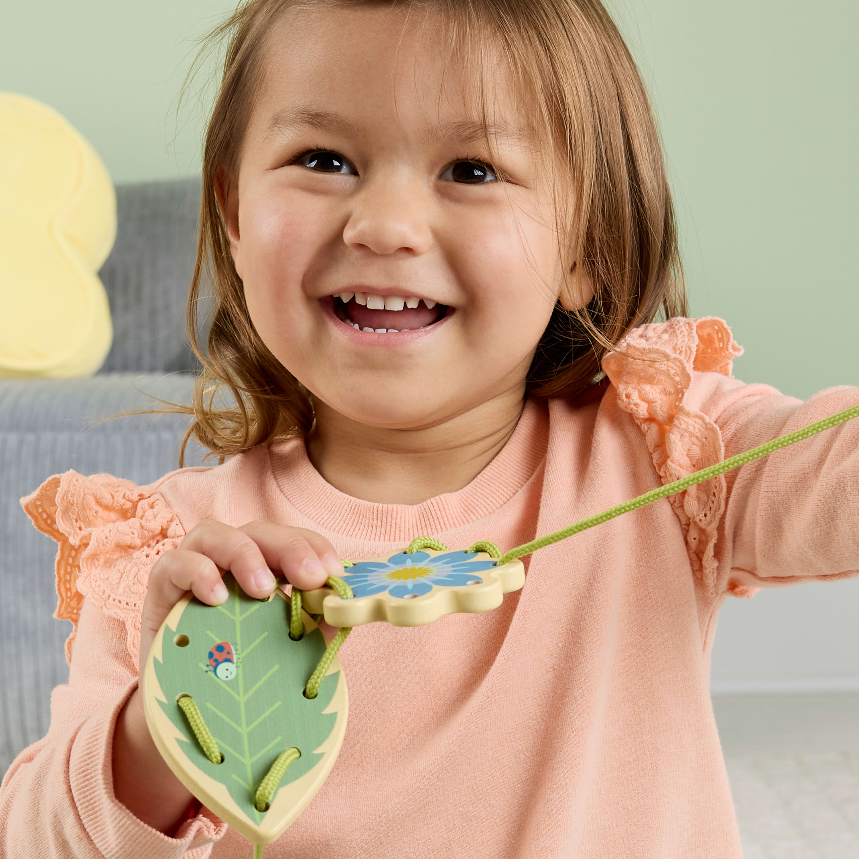 Fisher-Price Tiny Garden Wooden Lacing Set