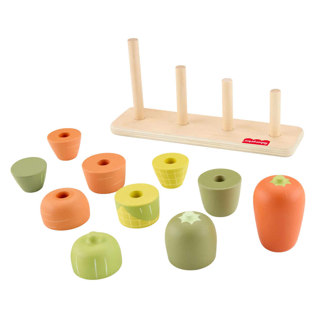 Fisher-Price Tiny Garden Wooden Veggie Stacker - 3