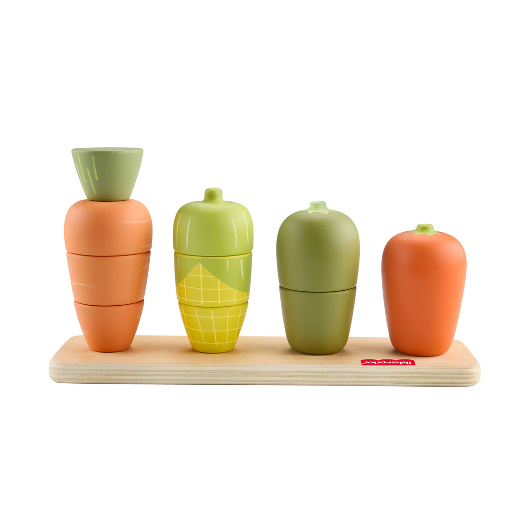 Fisher-Price Tiny Garden Wooden Veggie Stacker - 2