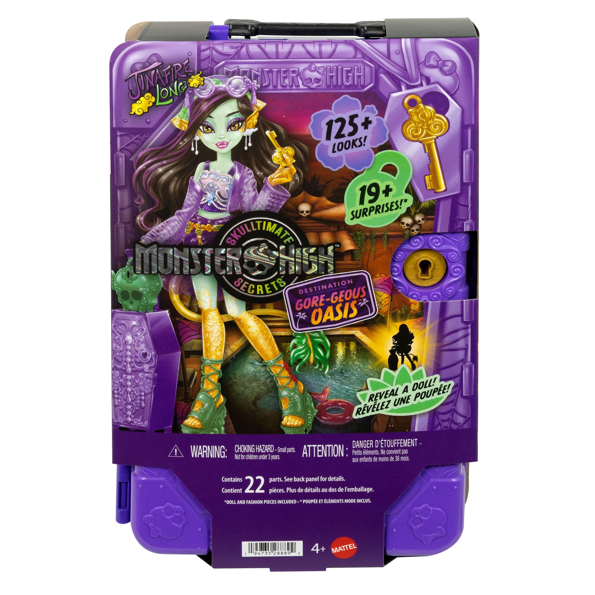 Monster High Skulltimate Secrets Gore-geous Oasis Series 7 Jinafire Long Playset