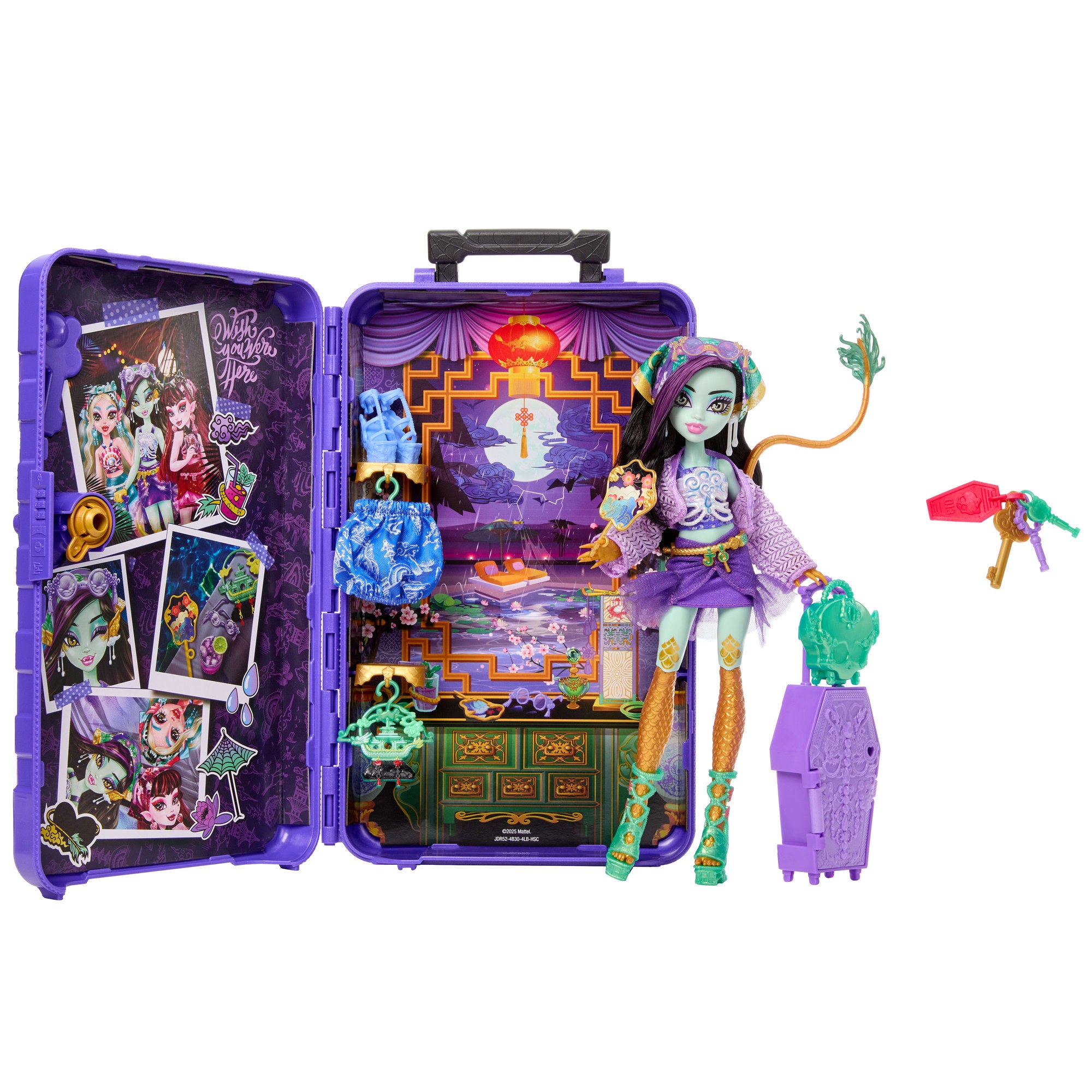 Monster High Skulltimate Secrets Gore-geous Oasis Series 7 Jinafire Long Playset