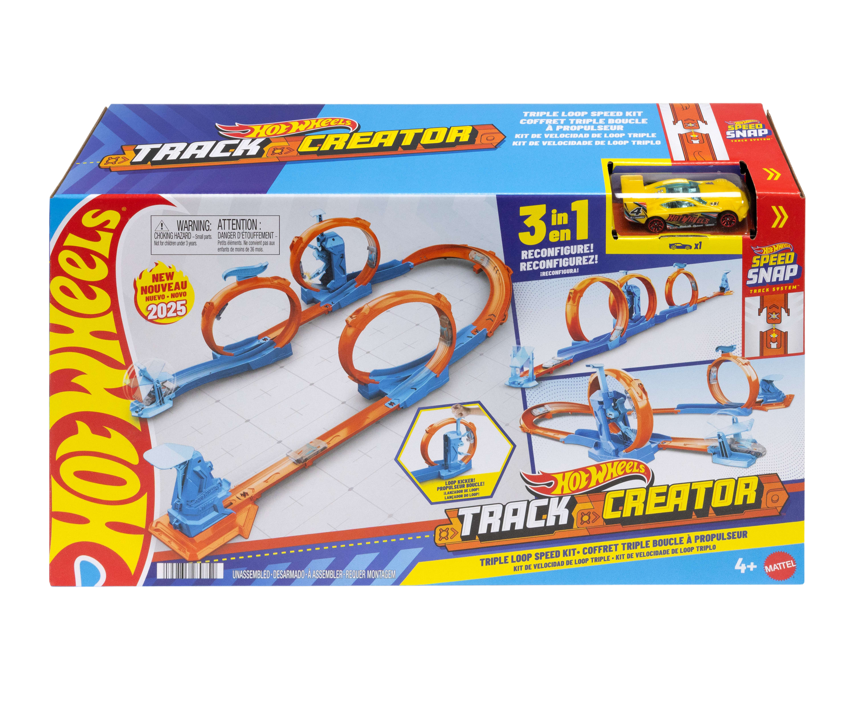 Hot Wheels Track Creator Triple Loop Speed Kit