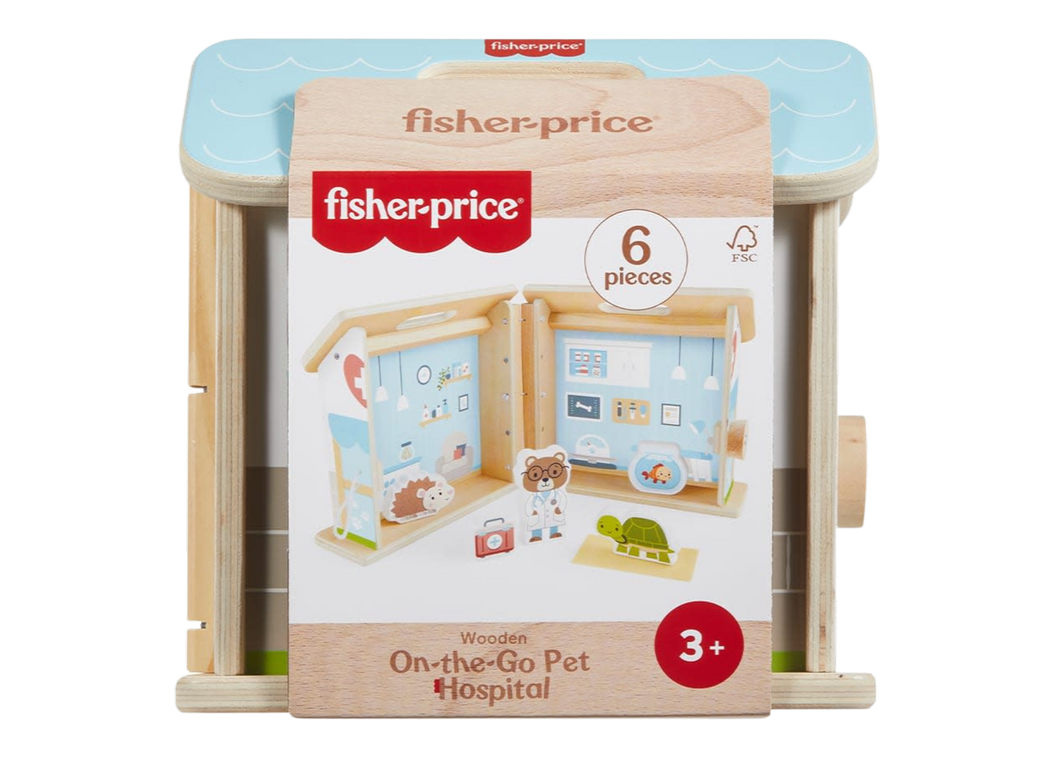 Fisher-Price Wood On-the-Go Pet Hospital - 1