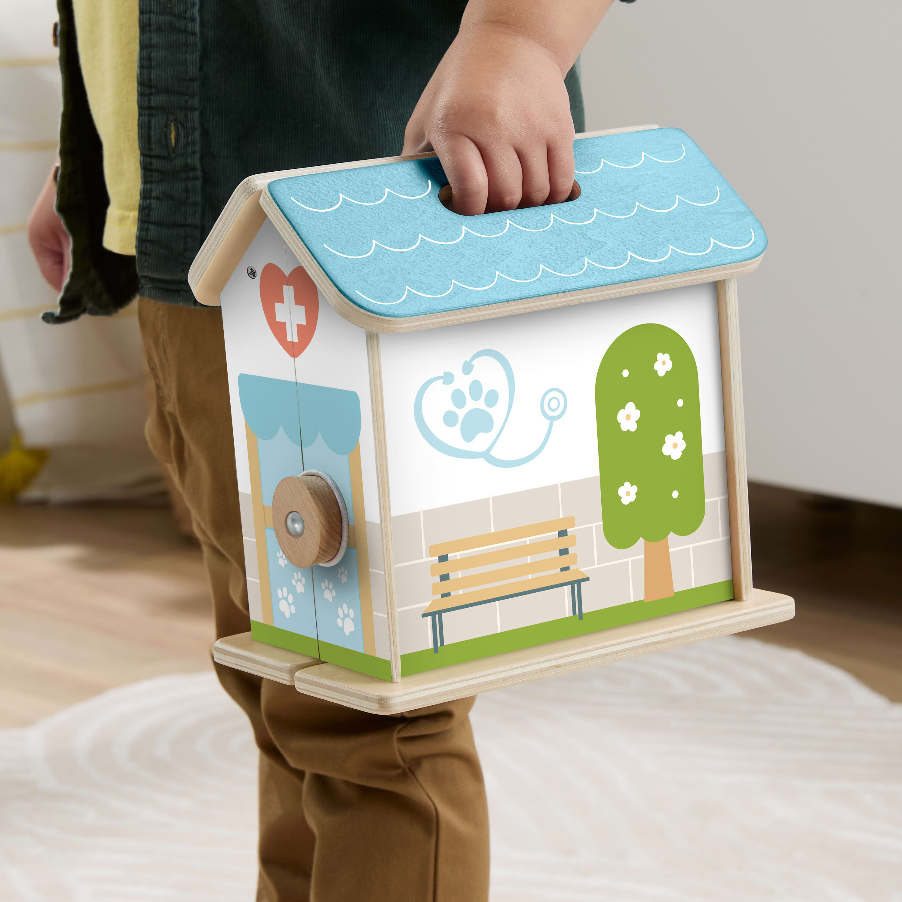 Fisher-Price Wood On-the-Go Pet Hospital