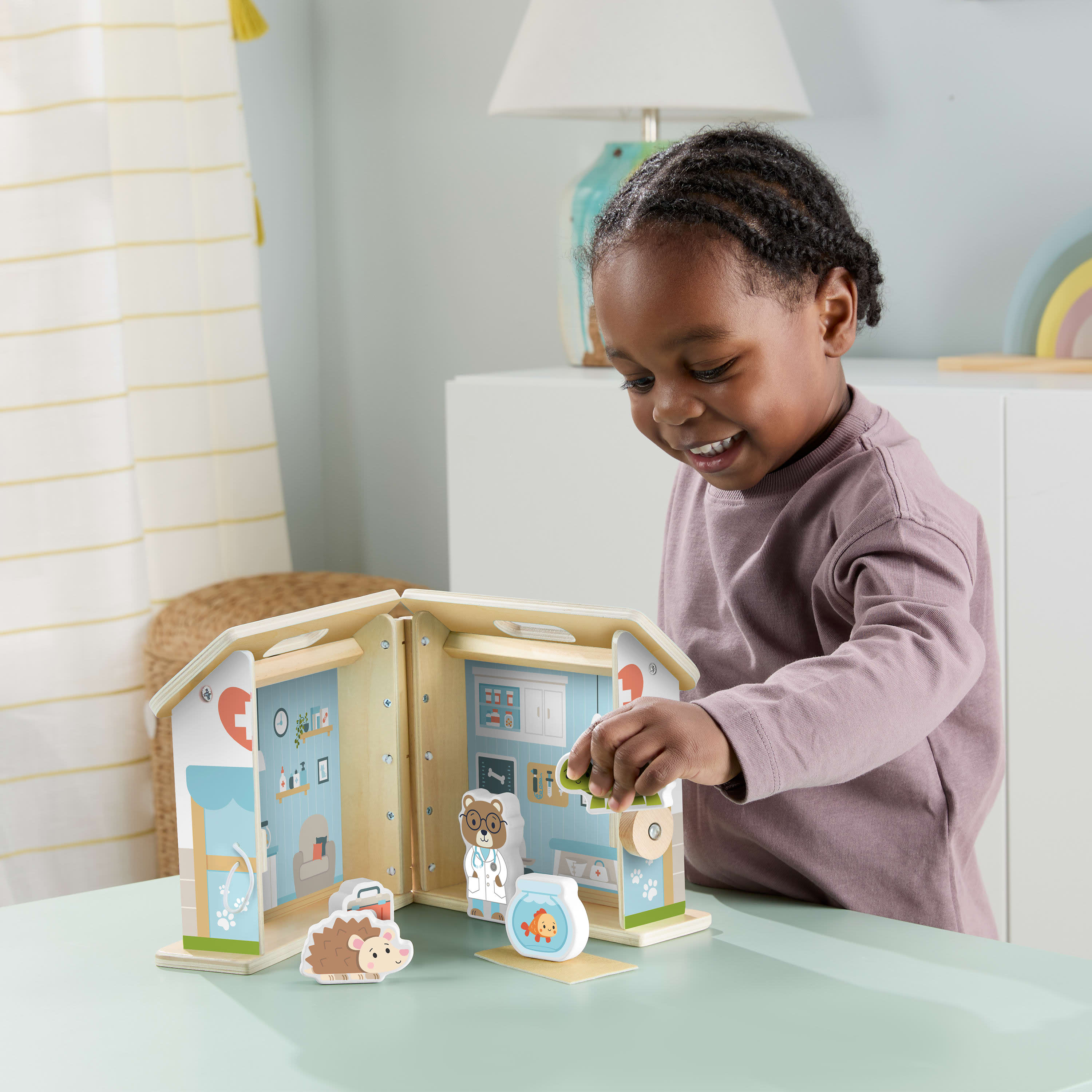 Fisher-Price Wood On-the-Go Pet Hospital
