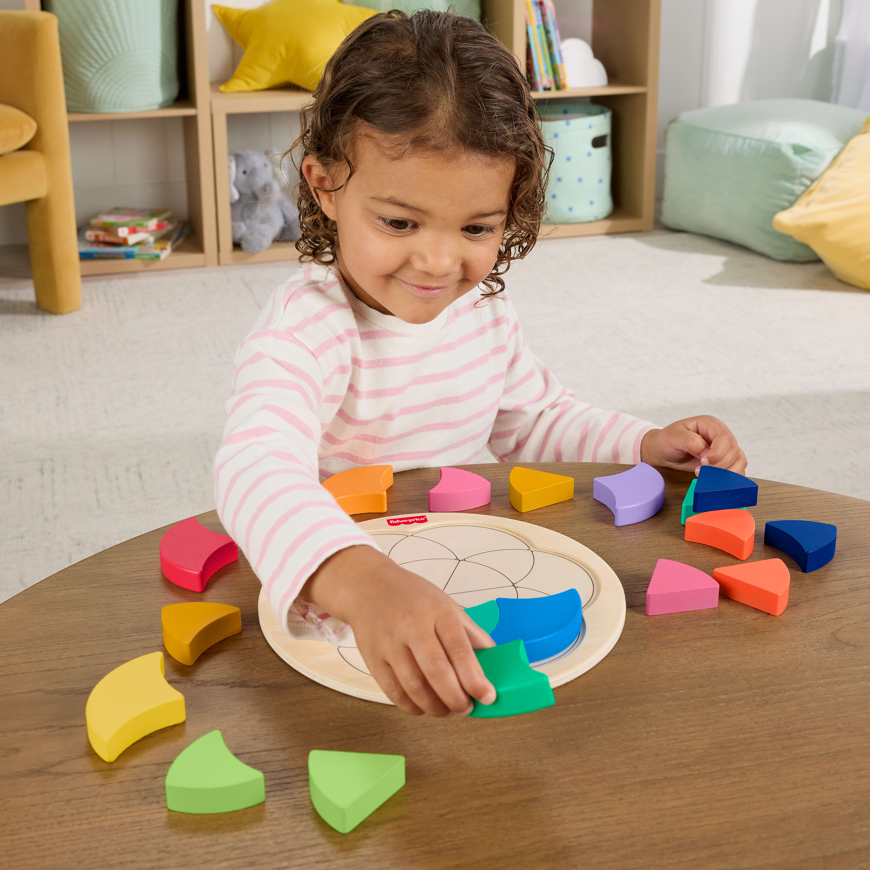 Fisher-Price Wooden Colour Wheel Puzzle
