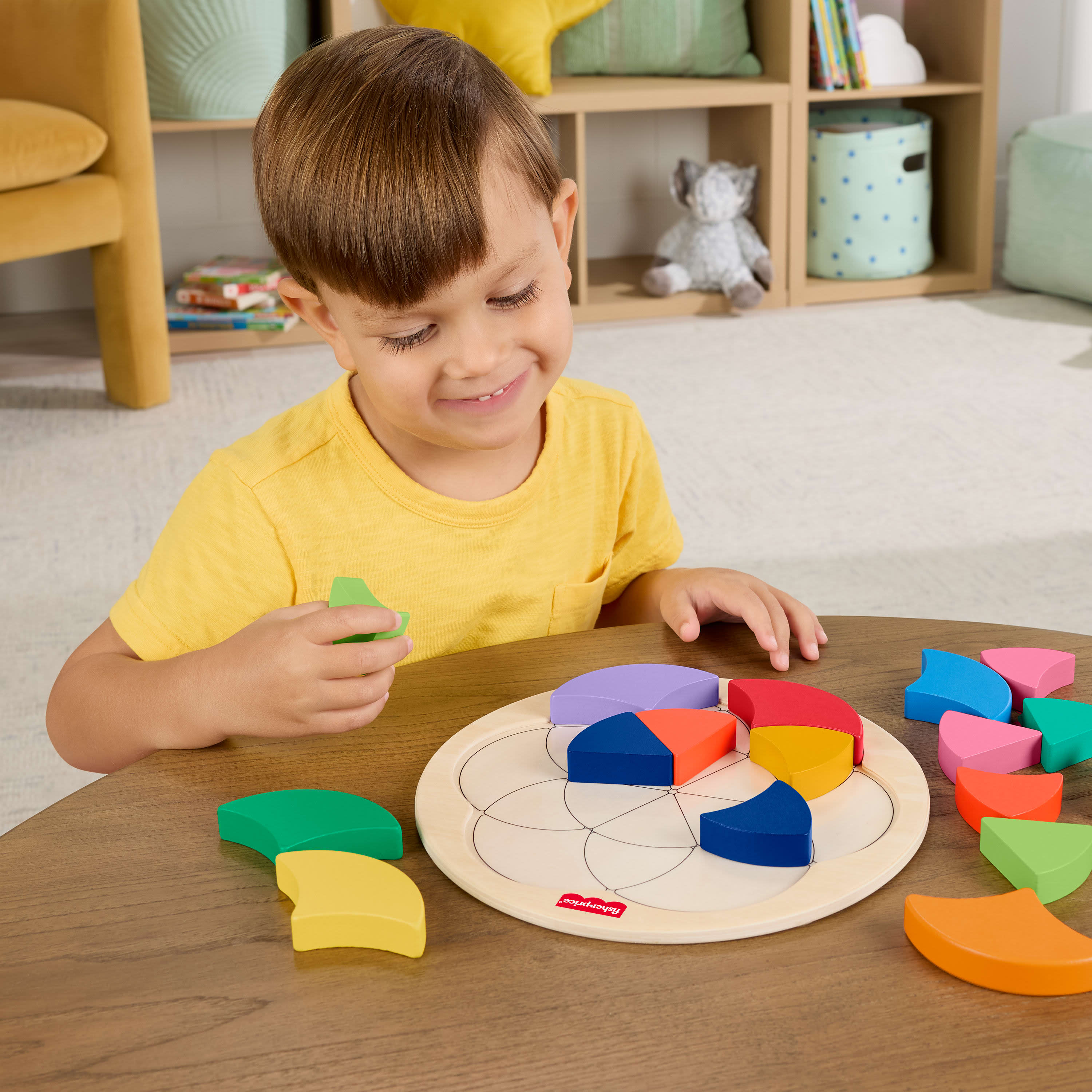 Fisher-Price Wooden Colour Wheel Puzzle