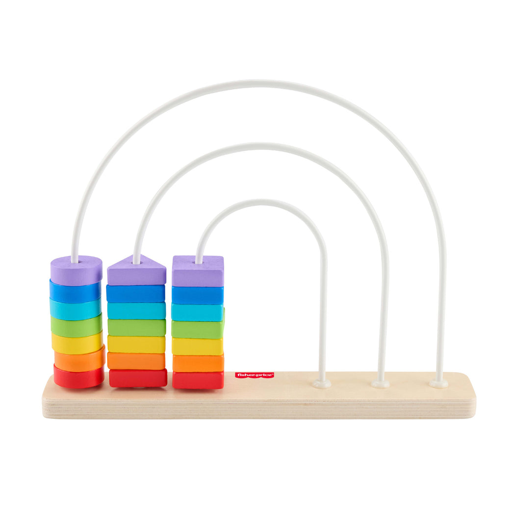 Fisher-Price Wooden Rainbow Bead Bar - 3