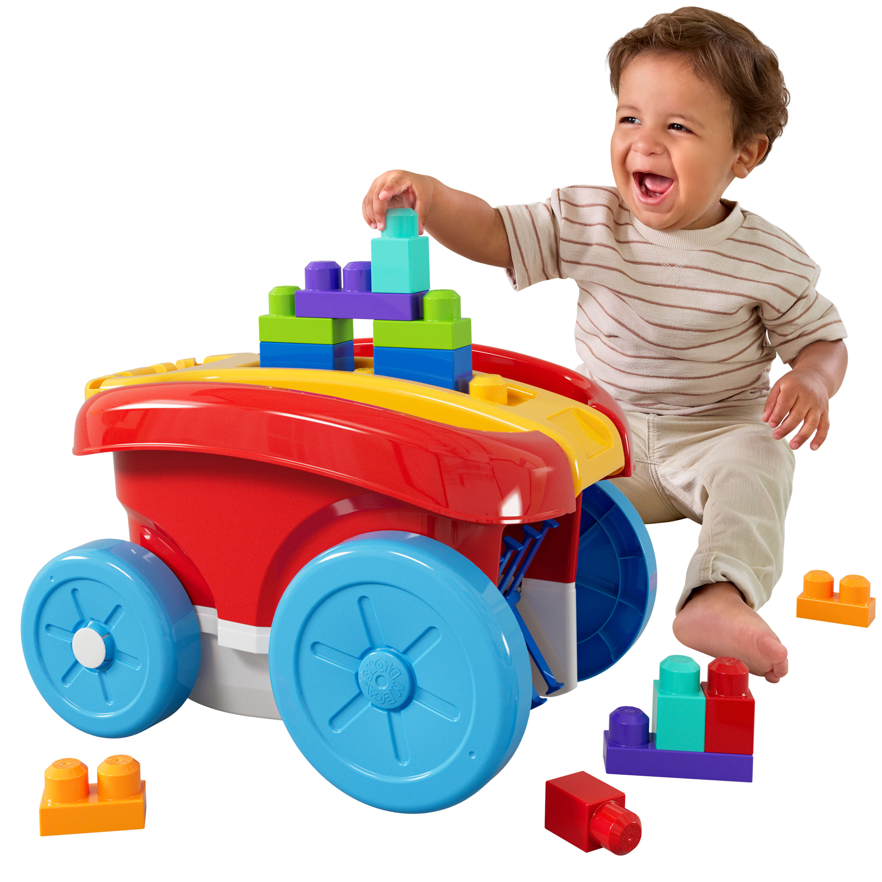 MEGA Bloks First Builders Block Scooping Wagon