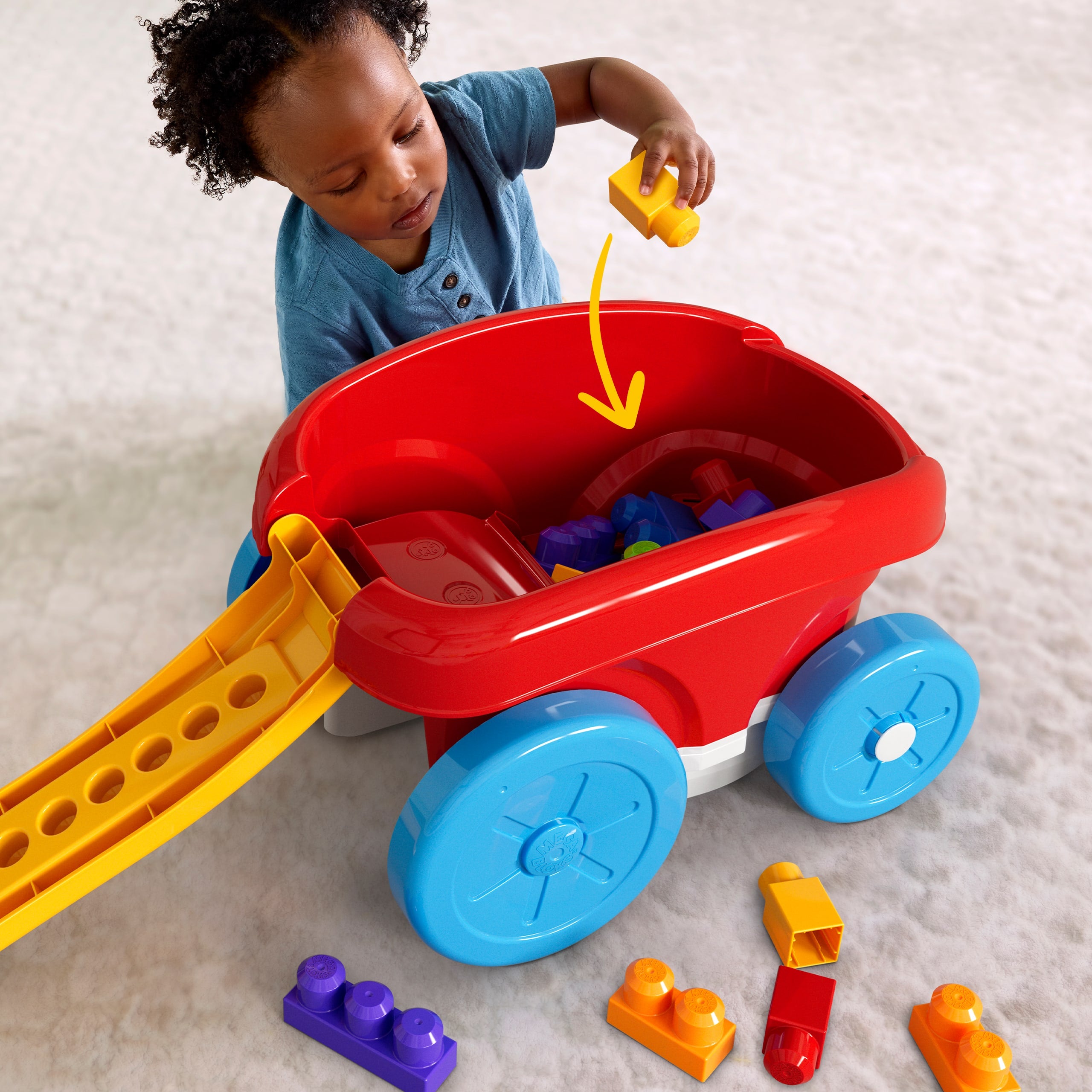 MEGA Bloks First Builders Block Scooping Wagon