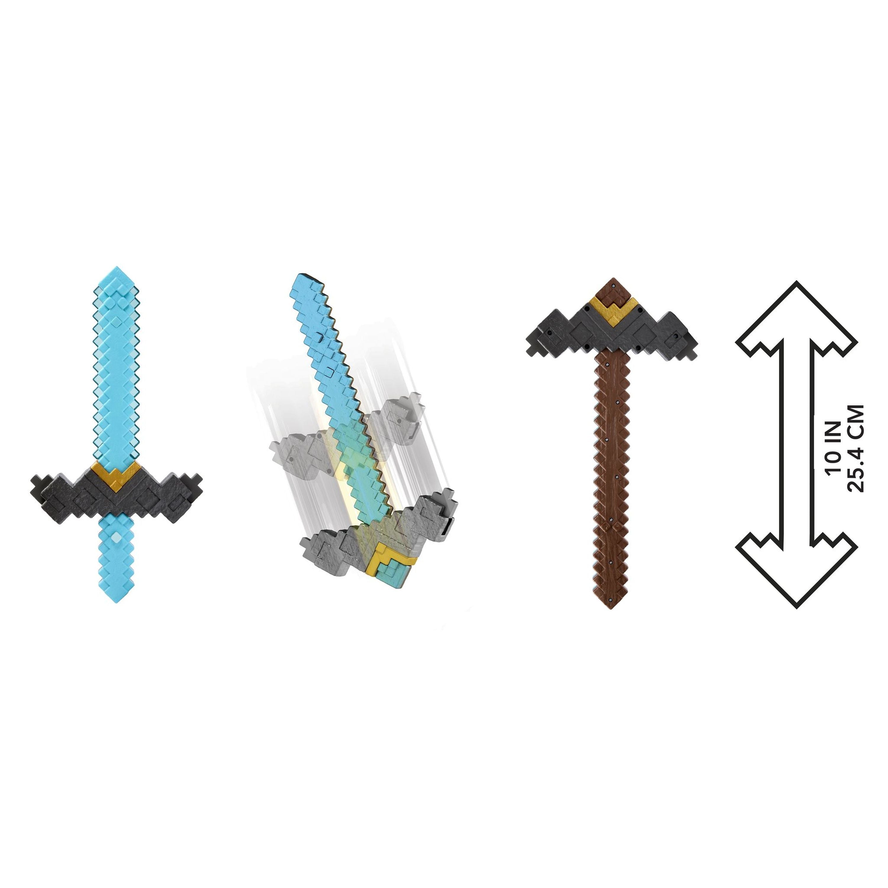 A Minecraft Movie Click and Switch Sword and Pickaxe