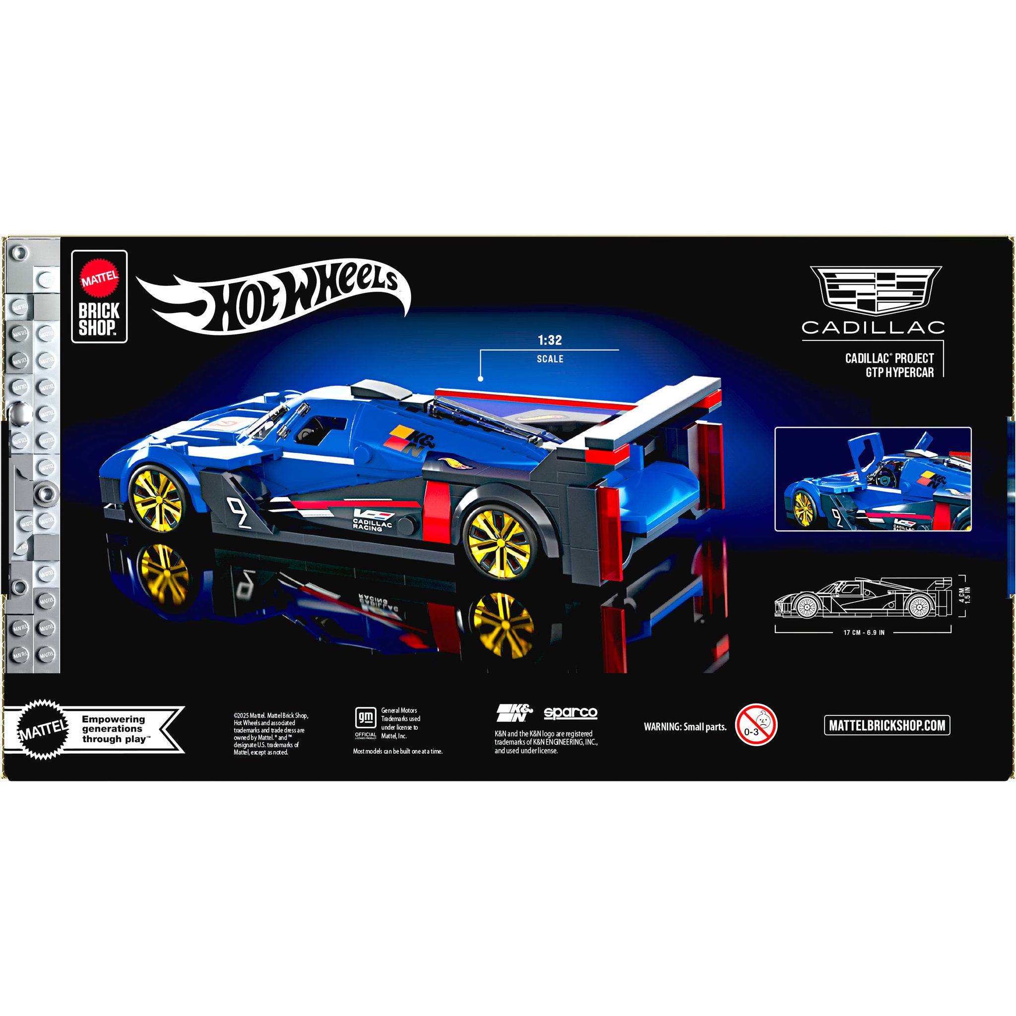 Mattel Brick Shop Hot Wheels Speed Cadillac Building Set