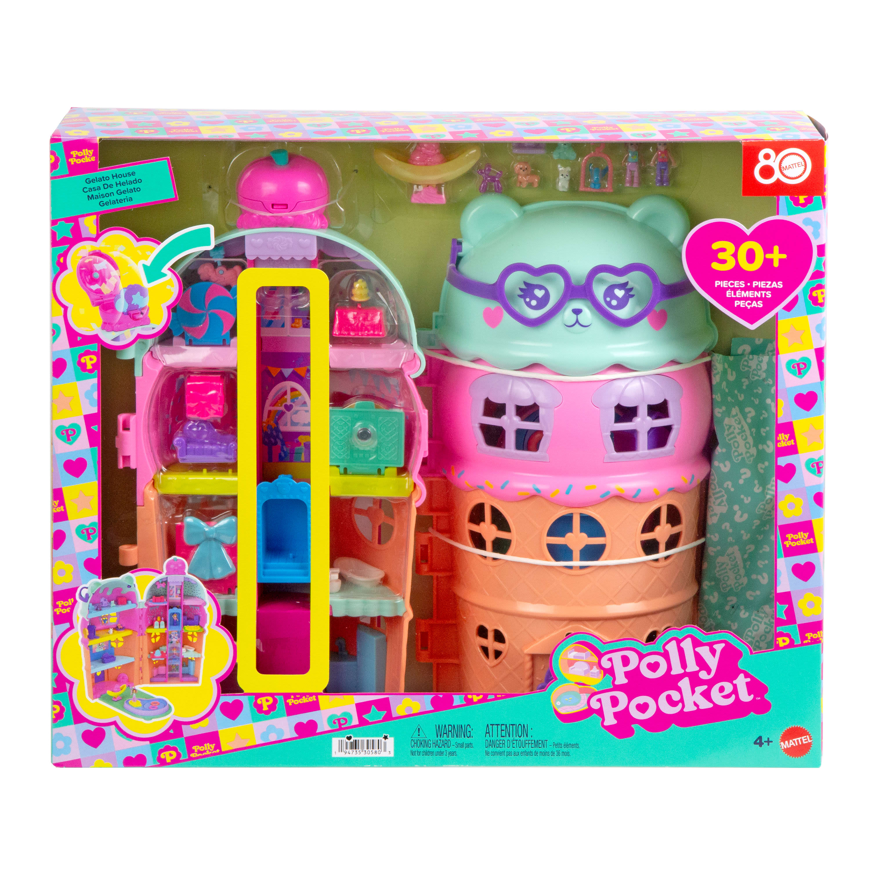 Polly Pocket Gelato Ice Cream House Playset