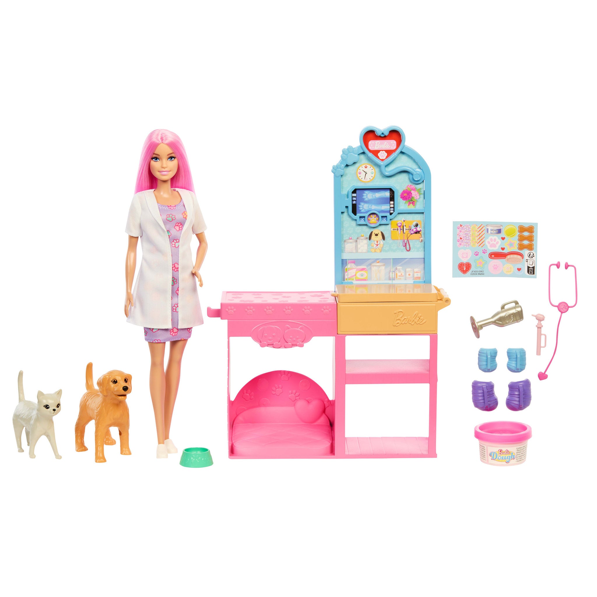 Barbie Fast Cast Veterinarian Clinic Doll & Accessories