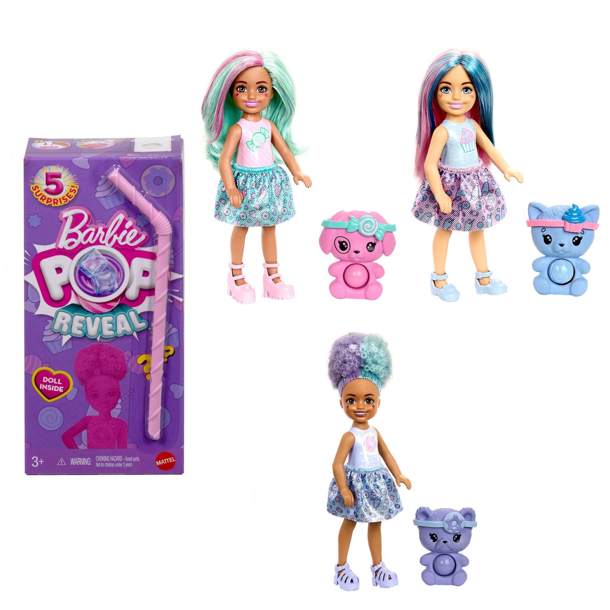 Barbie Chelsea Pop Reveal Treat Series Assorted Styles