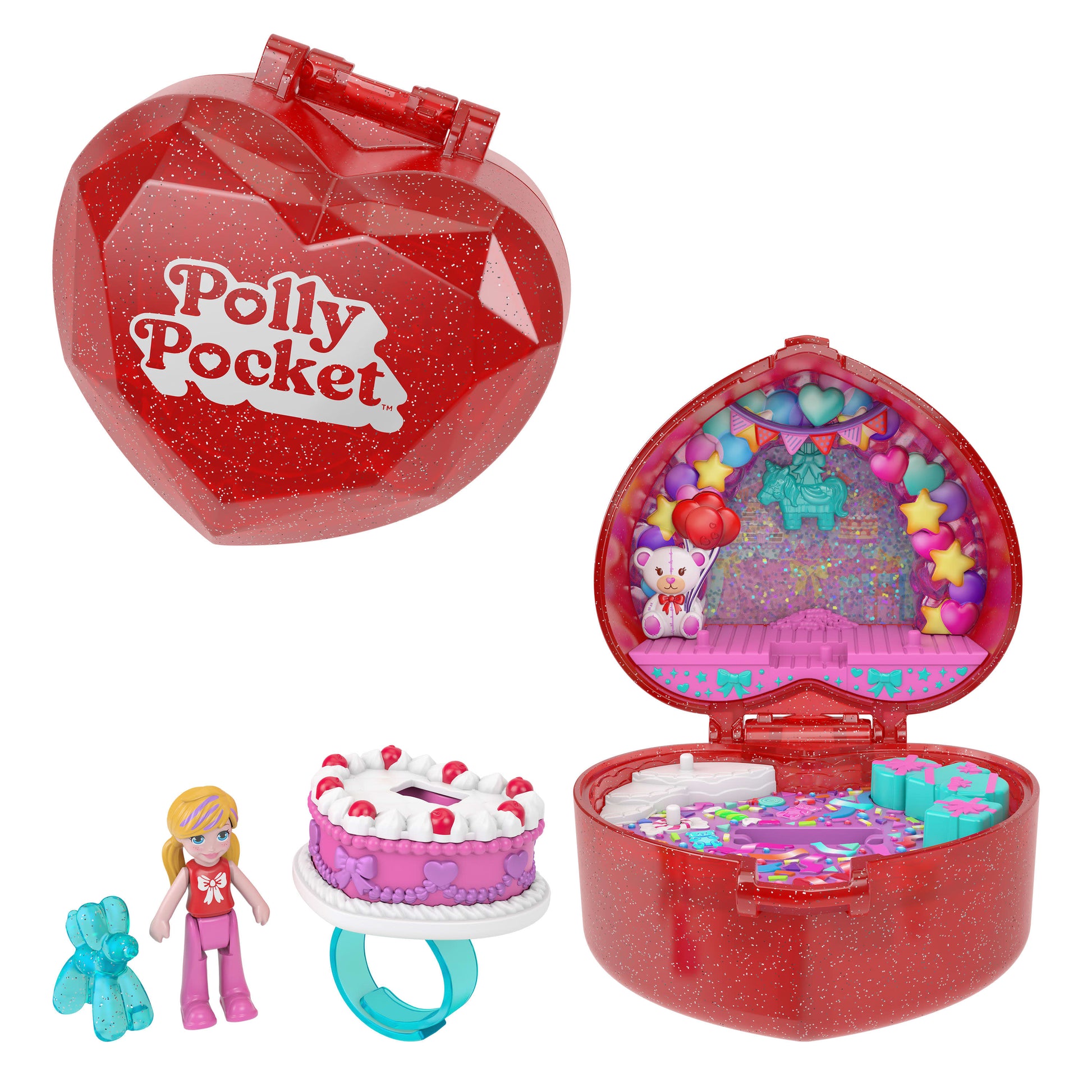 Polly Pocket Mattel 80th Anniversary Ring Box Compact - Toyworld Australia