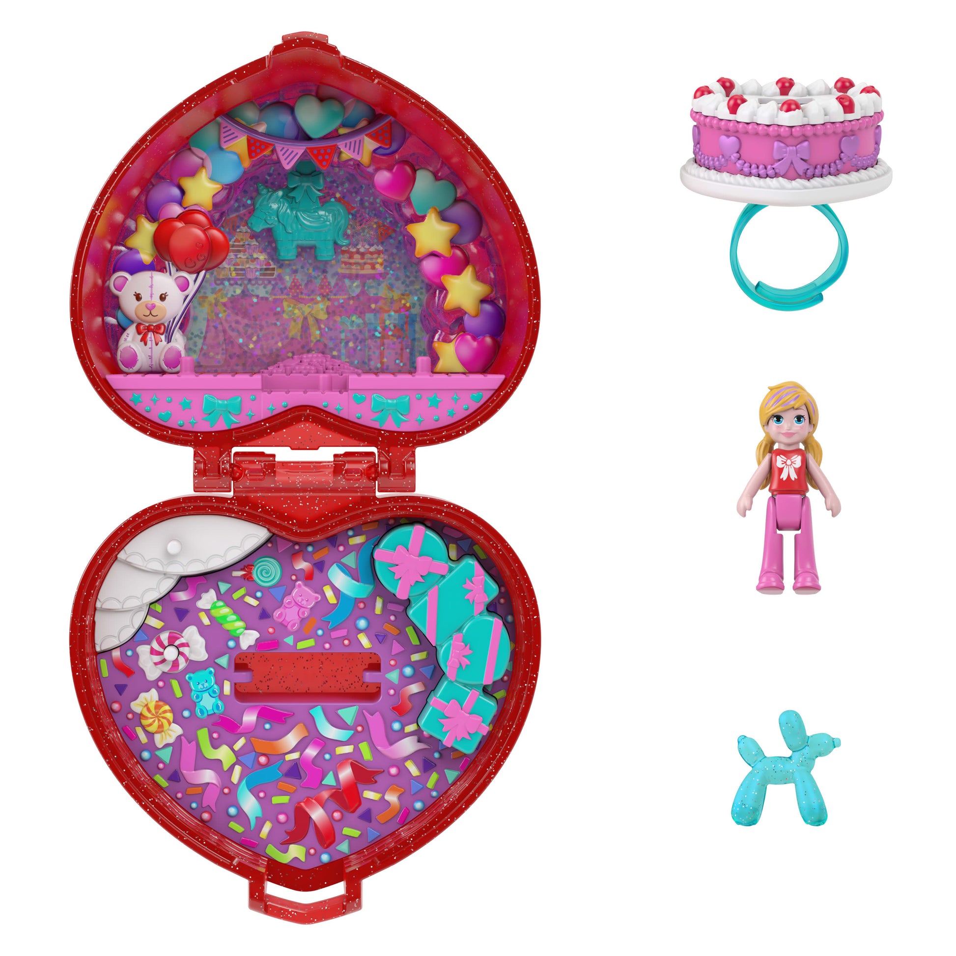 Polly Pocket Mattel 80th Anniversary Ring Box Compact - Toyworld Australia