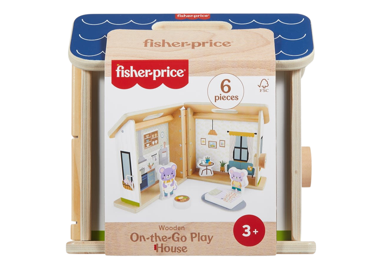 Fisher-Price Wood On-The-Go Play House - Toyworld Australia