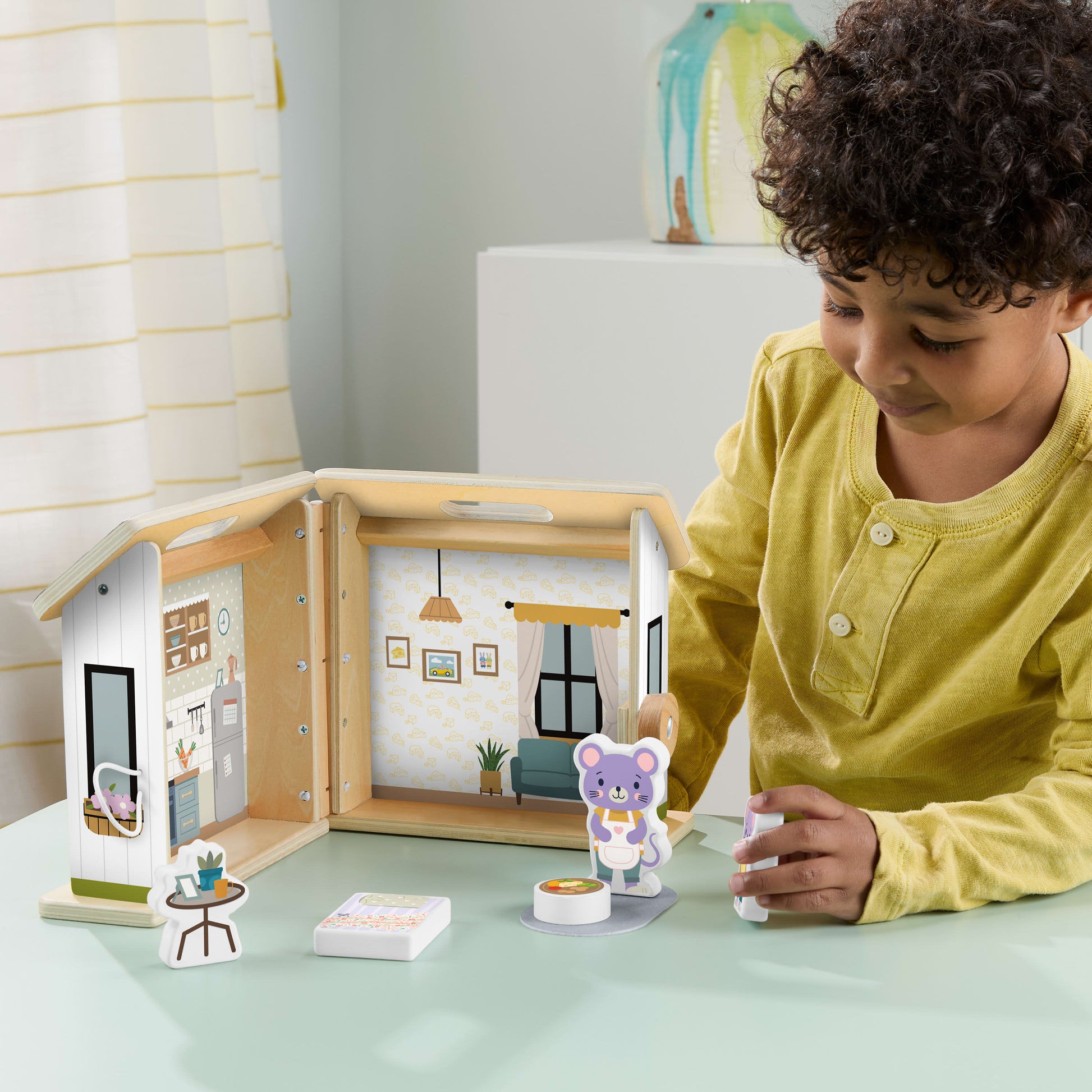 Fisher-Price Wood On-The-Go Play House - Toyworld Australia