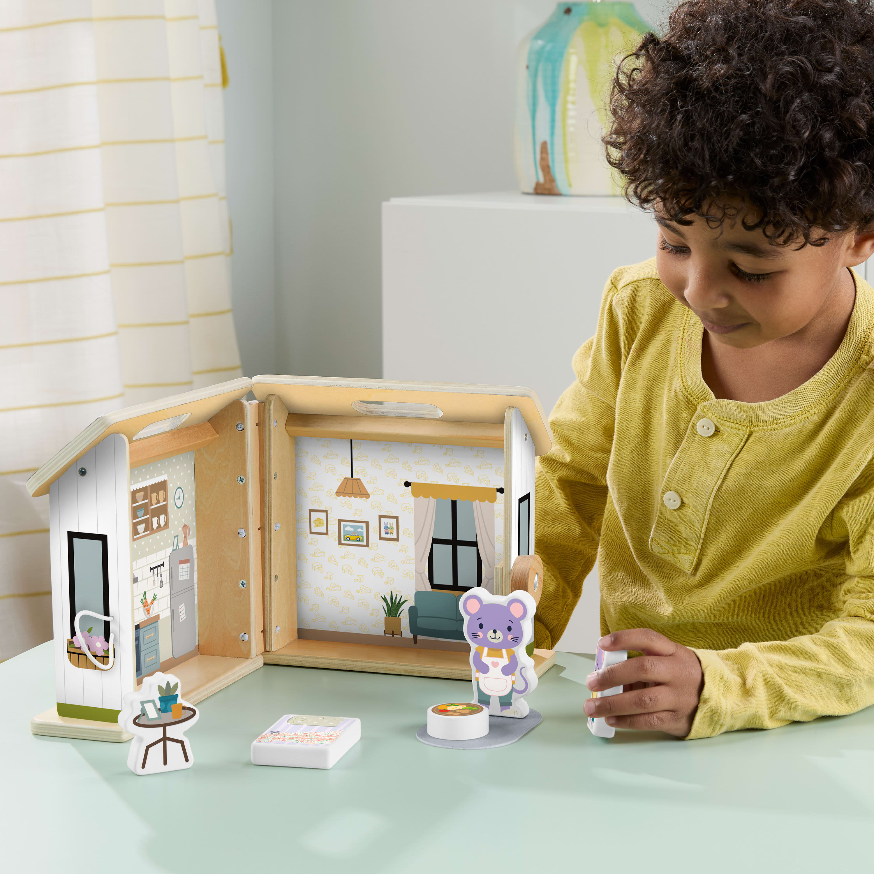 Fisher-Price Wood On-The-Go Play House - Toyworld Australia