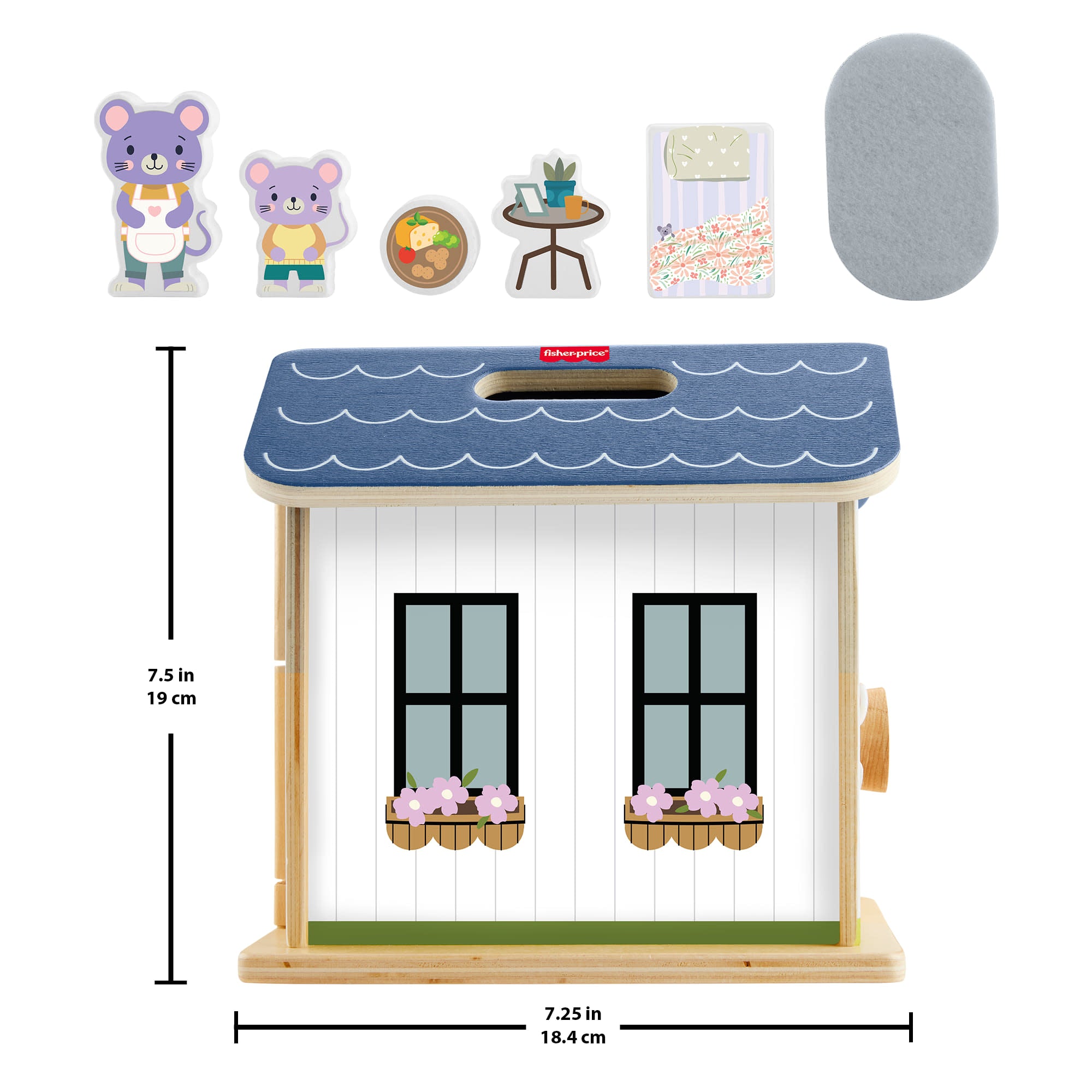 Fisher-Price Wood On-The-Go Play House - Toyworld Australia