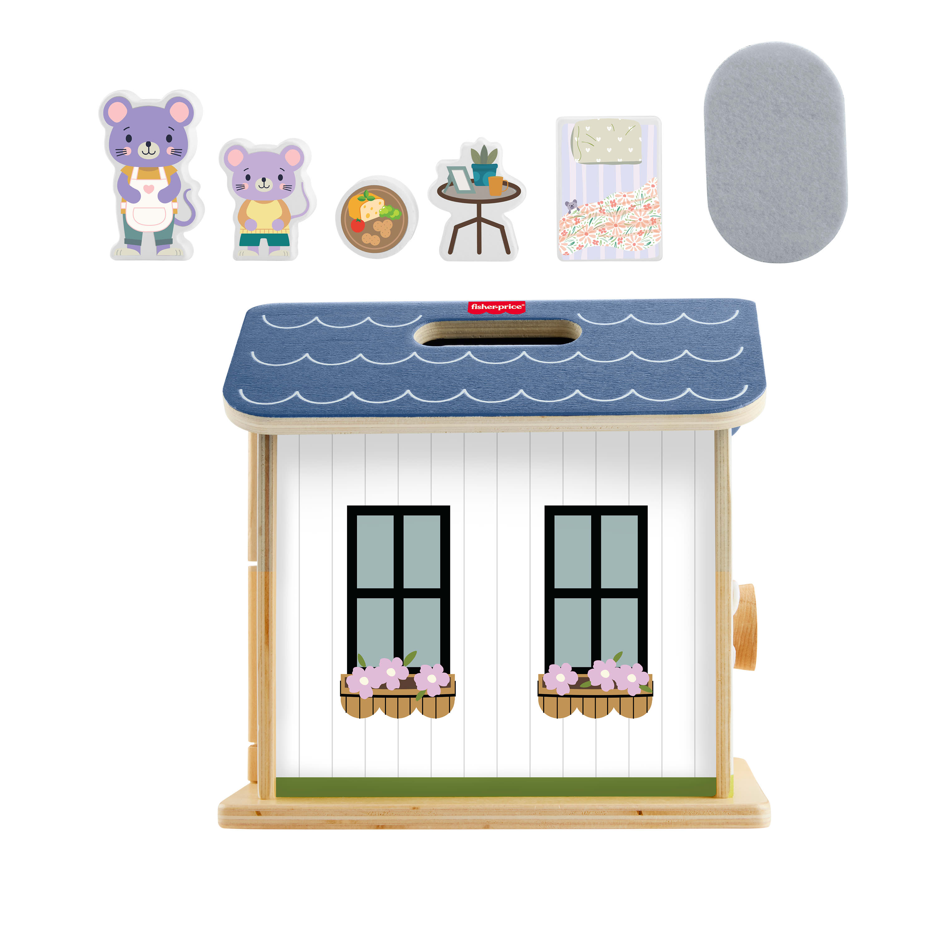 Fisher-Price Wood On-The-Go Play House
