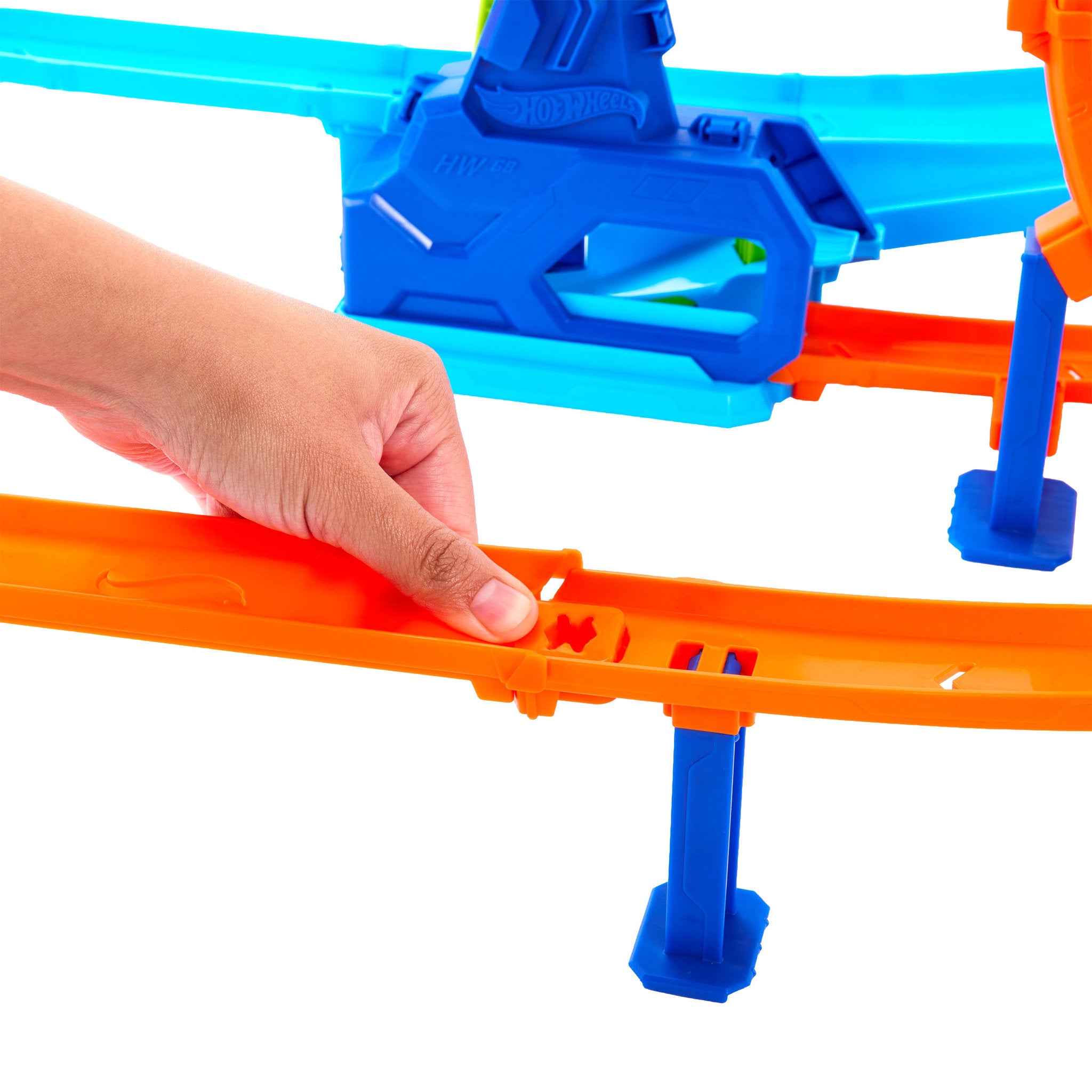 Hot Wheels Stunt Tracks Rapid Launch & Loop Playset