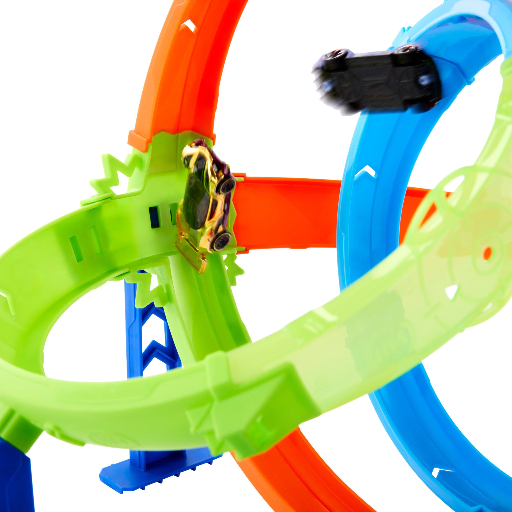 Hot Wheels Stunt Tracks Rapid Launch & Loop Playset