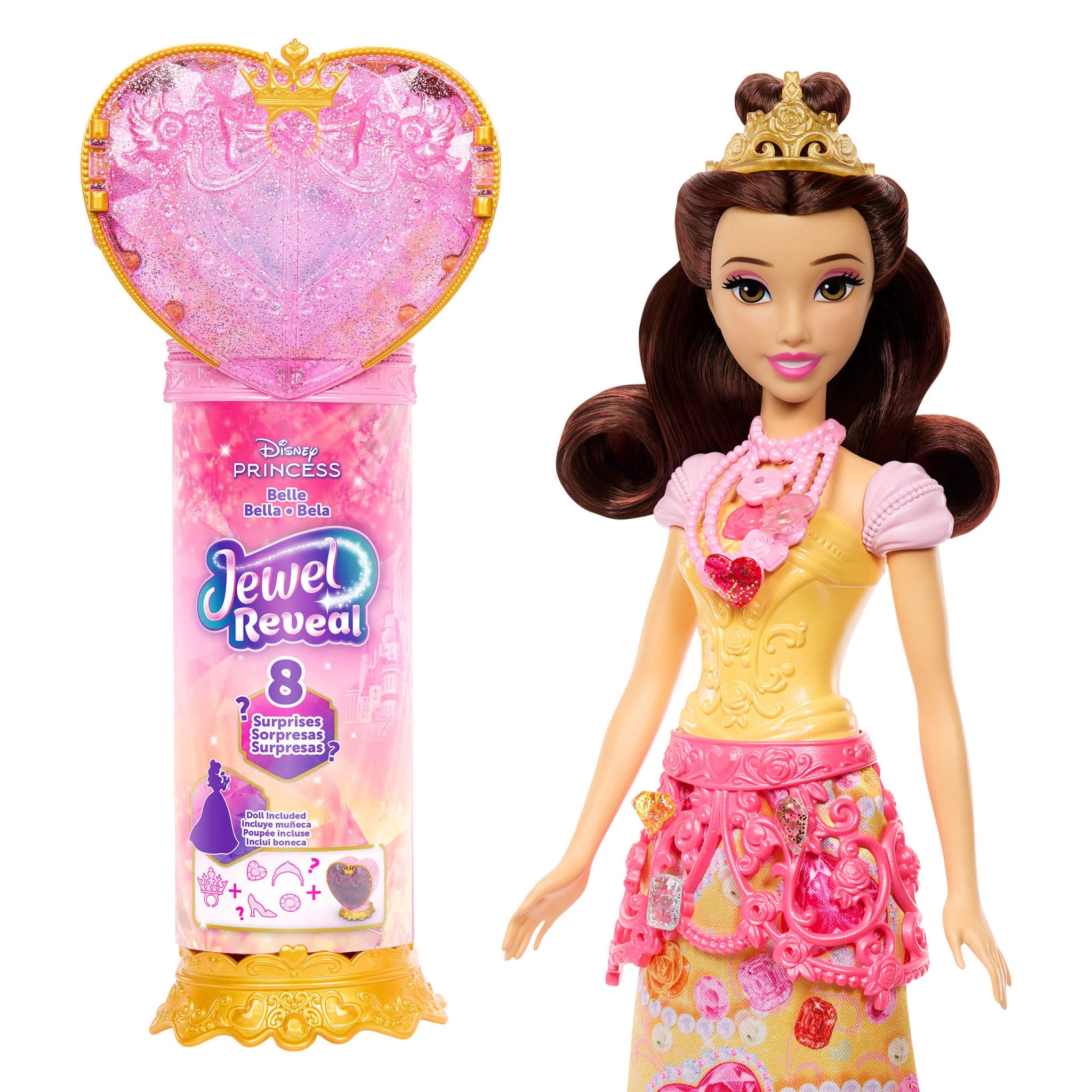Disney Princess Jewel Reveal Fashion Doll & Accessories - Belle - Toyworld Australia