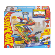 Hot Wheels City Transforming Stunt Garage Track Set