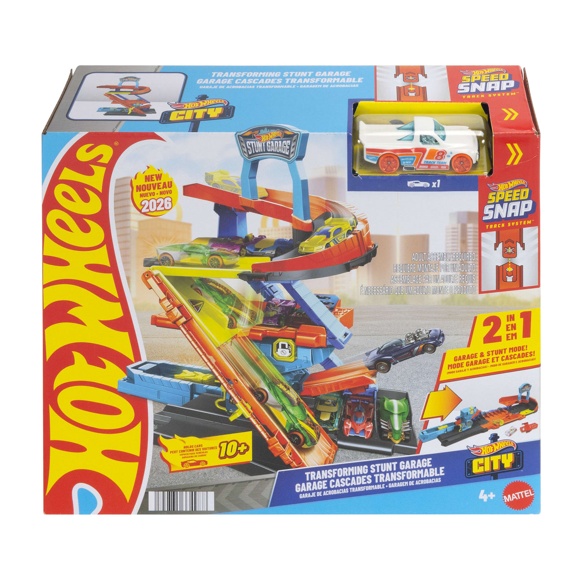 Hot Wheels City Transforming Stunt Garage Track Set