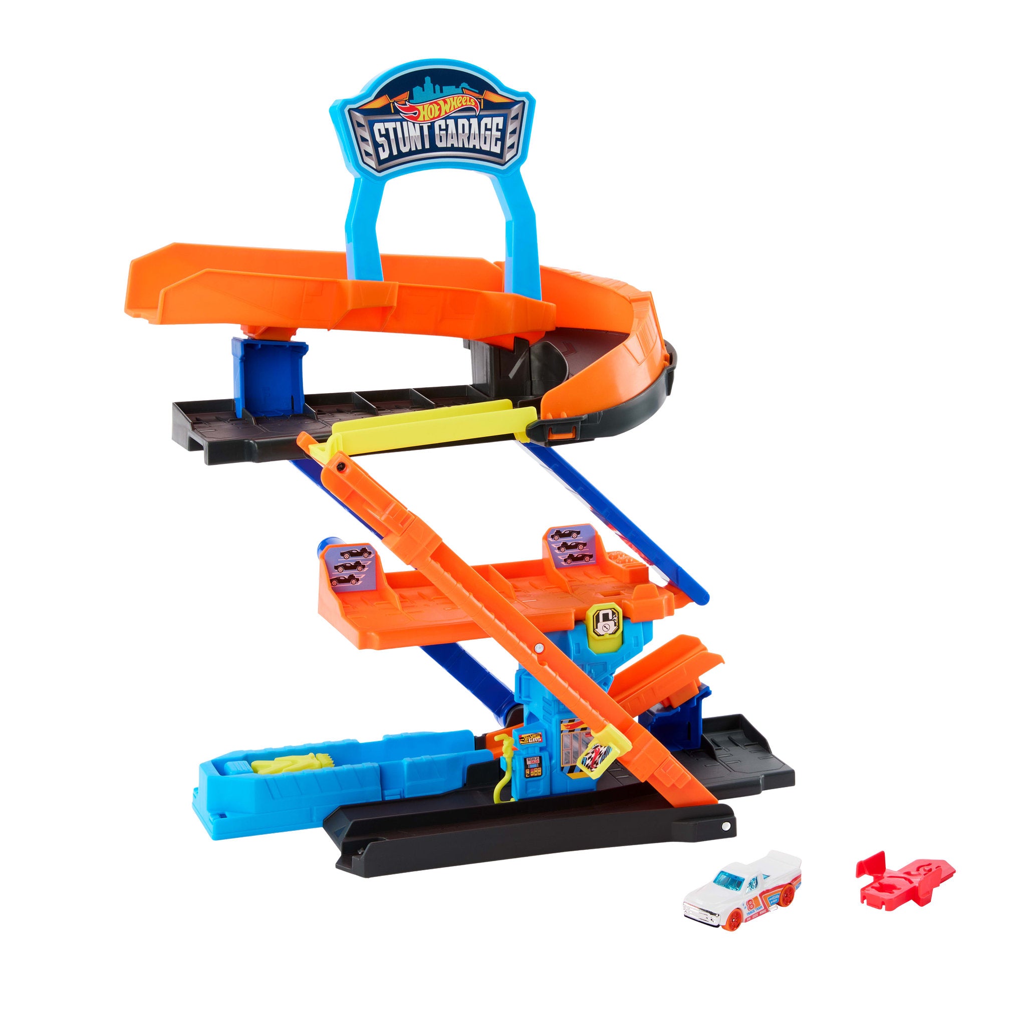 Hot Wheels City Transforming Stunt Garage Track Set