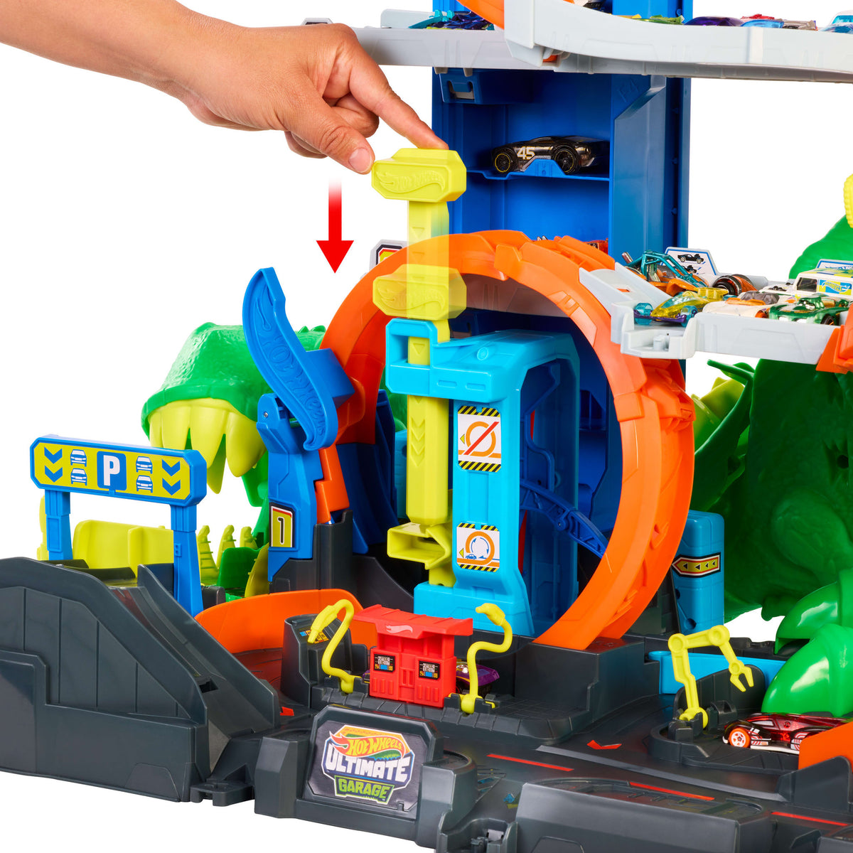 Hot Wheels Ultimate T-Rex Garage