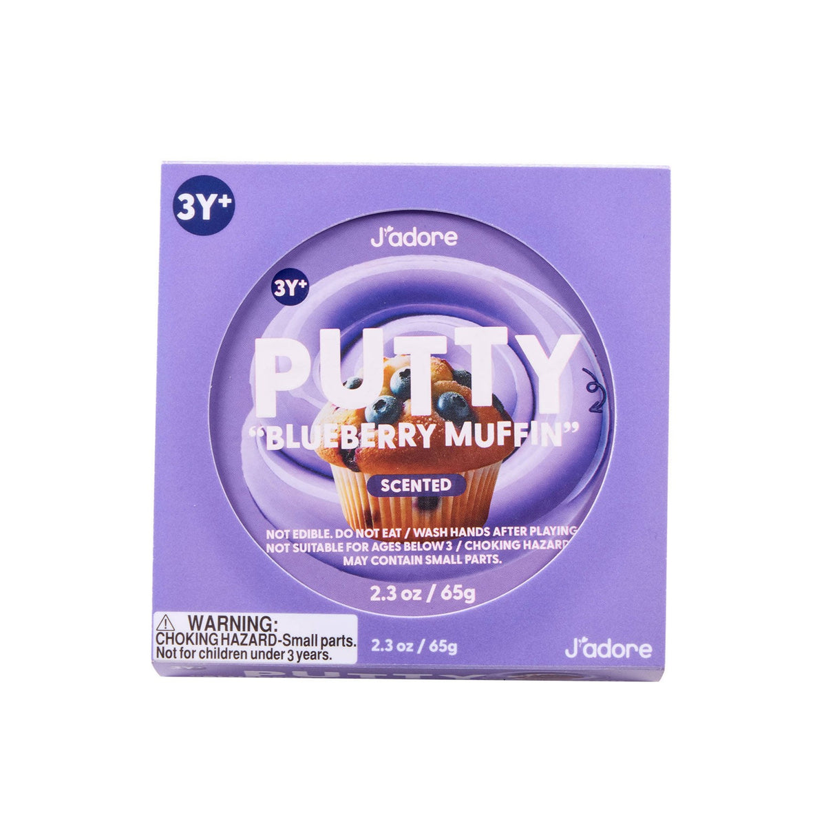J'adore Scented Putty - Blueberry Muffin
