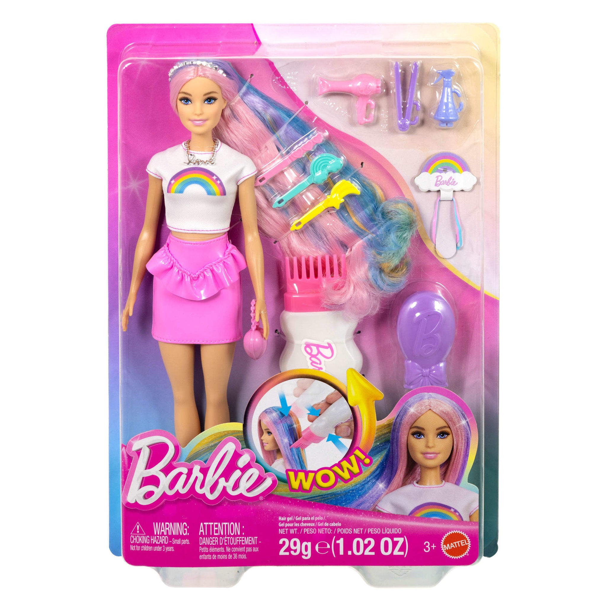 Barbie Rainbow Sparkle Hair Doll - Toyworld Australia