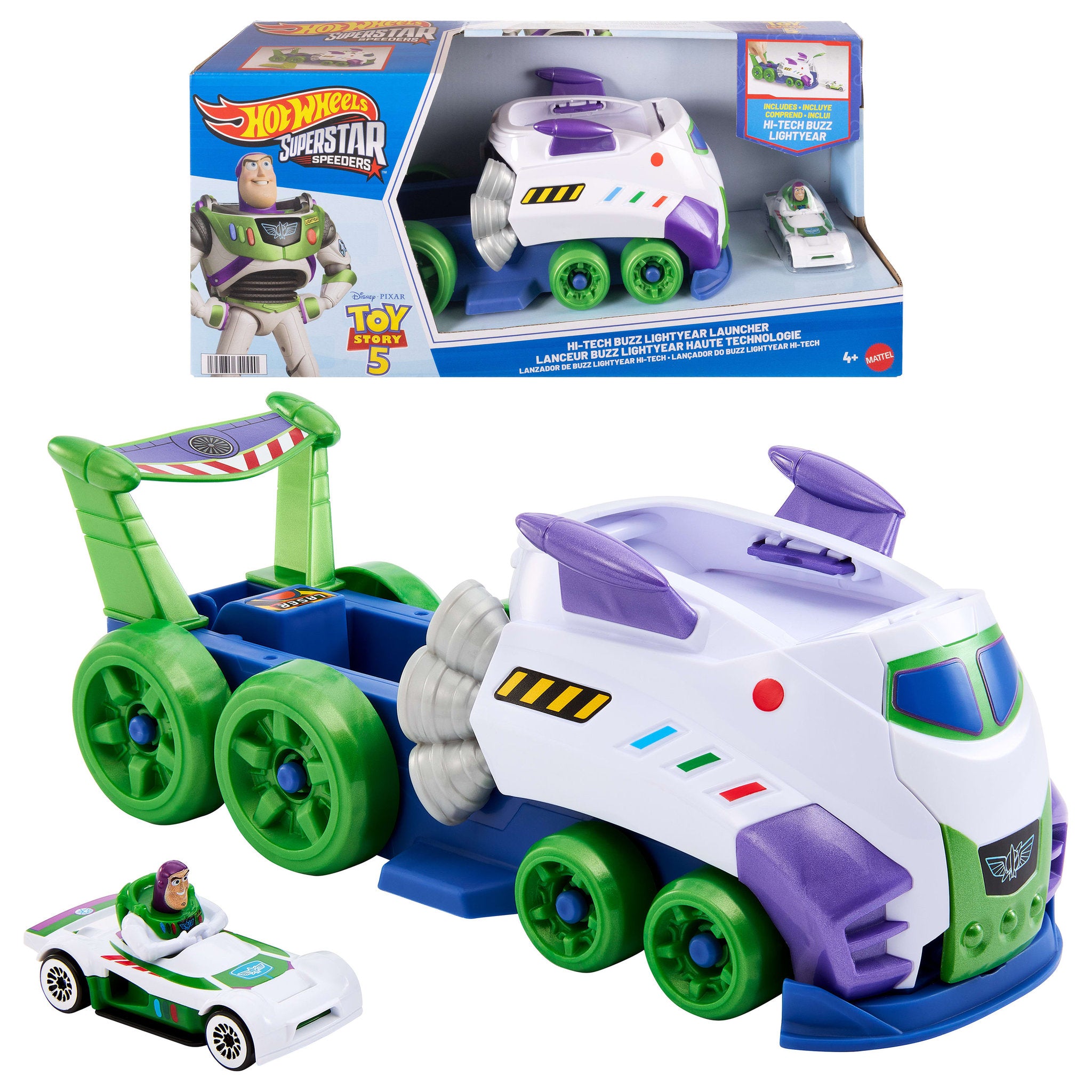 Hot Wheels Toy Story 5 Hi-Tech Buzz Lightyear Launcher