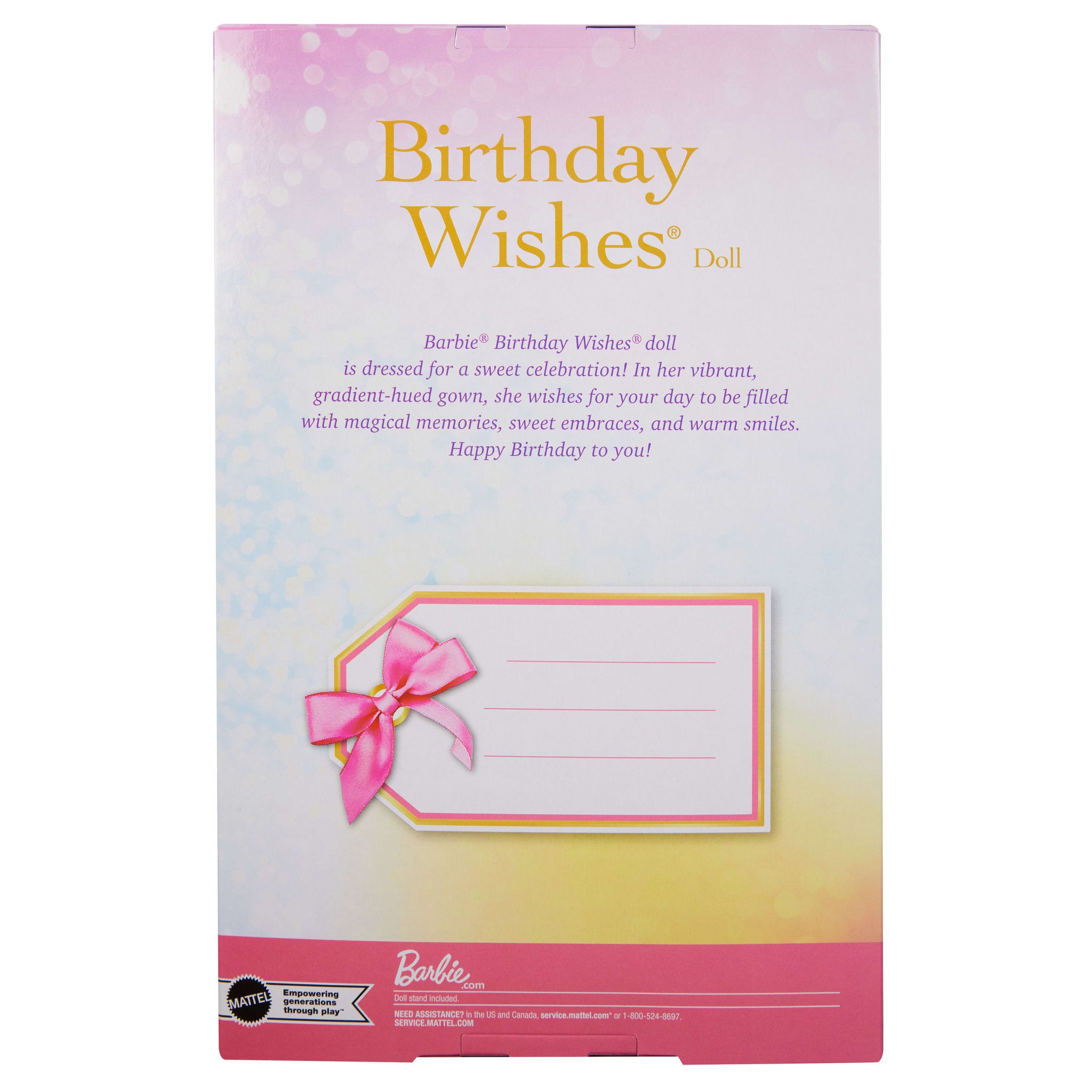 Barbie Signature Birthday Wishes Doll - Pastel Rainbow Dress