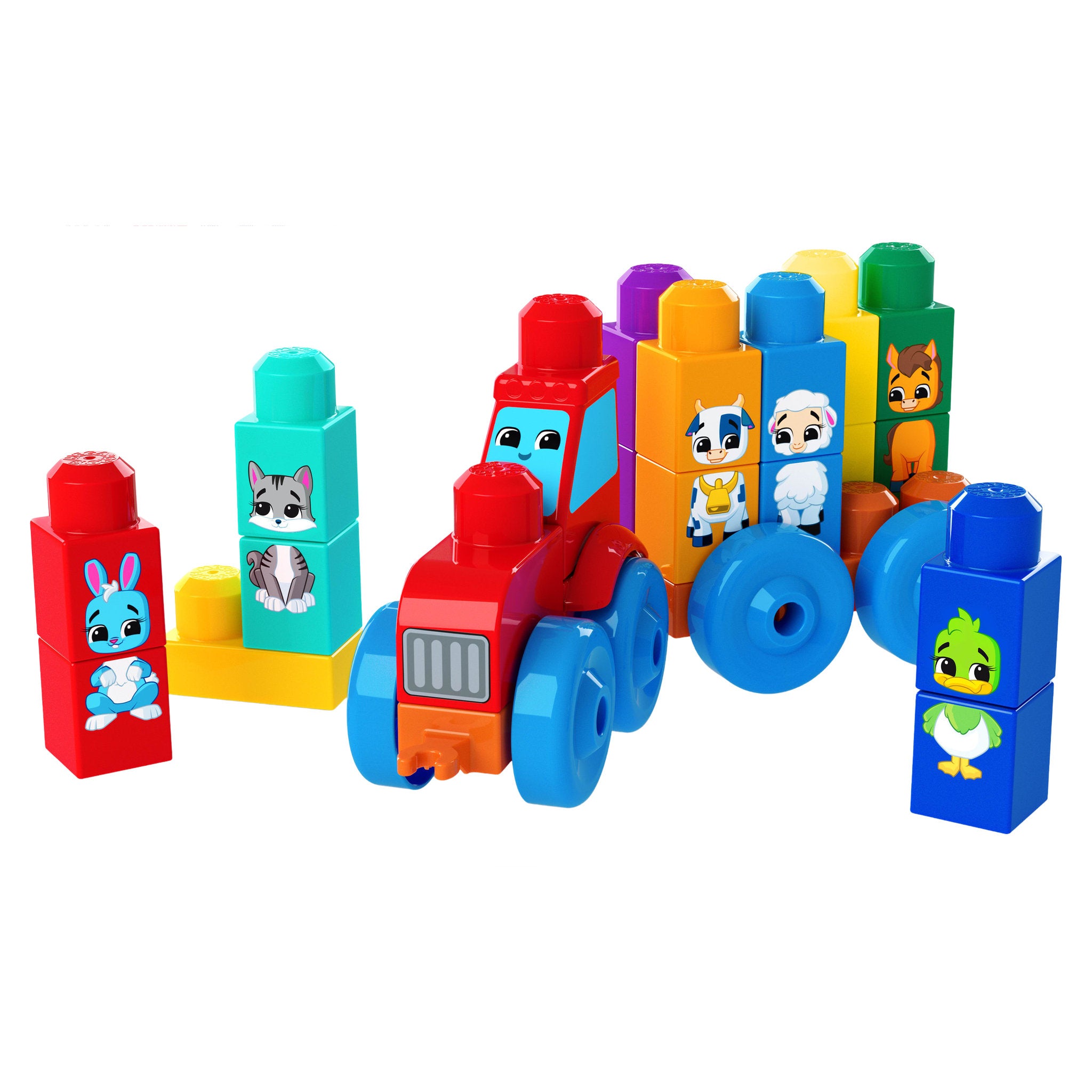 MEGA Bloks Build & Match Animal Tractor